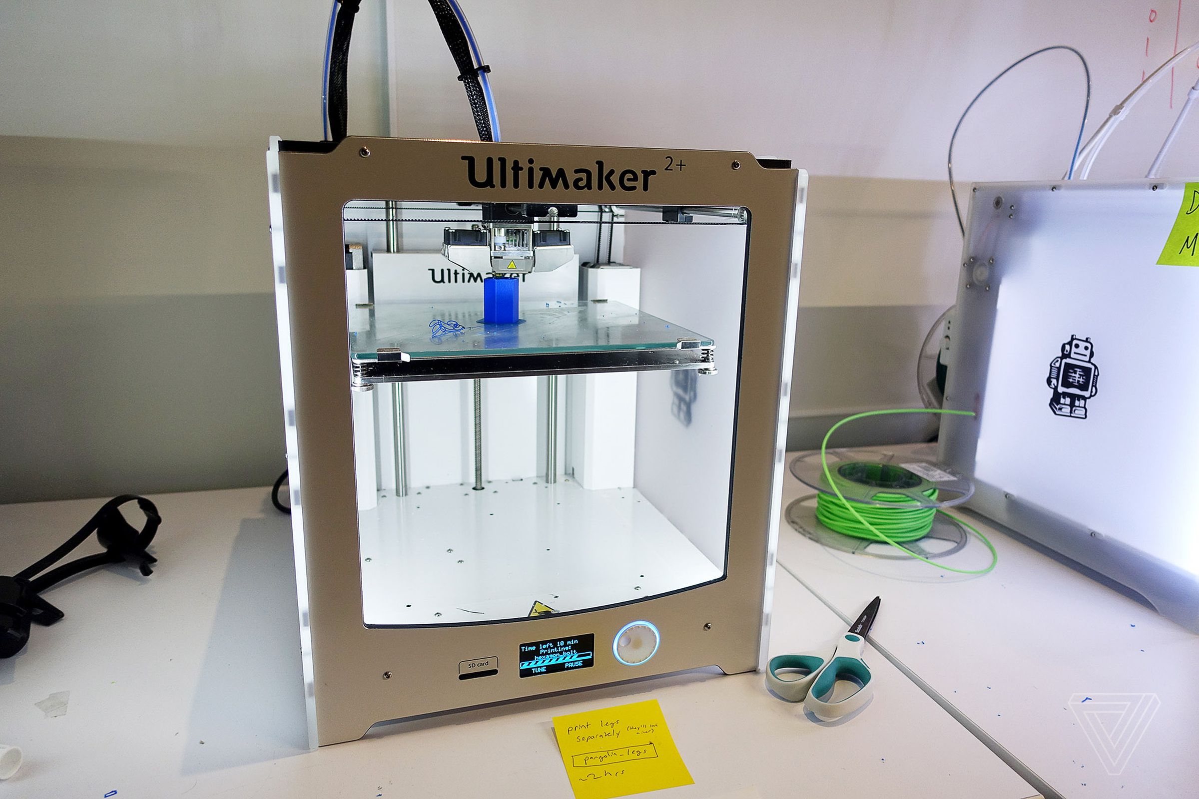 One of the Ultimaker 3D printers that students used to build their product prototypes.