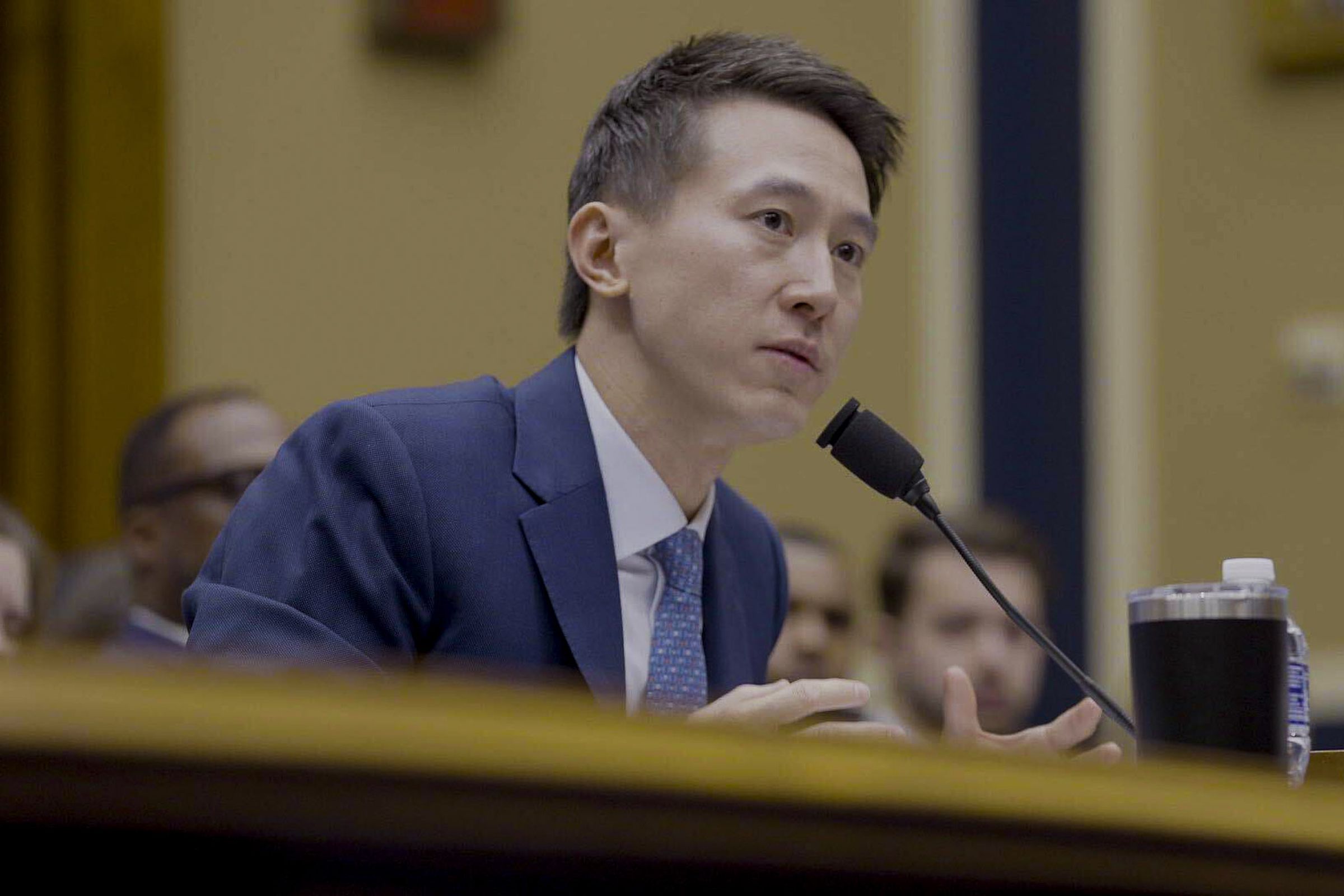 TikTok CEO Shou Zi Chew appears before Congress to defend the platform against a ban.