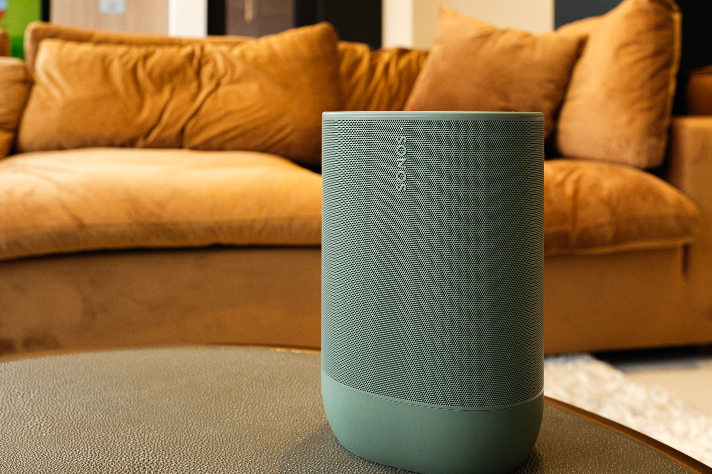 A photo of the Sonos Move 2 portable speaker.