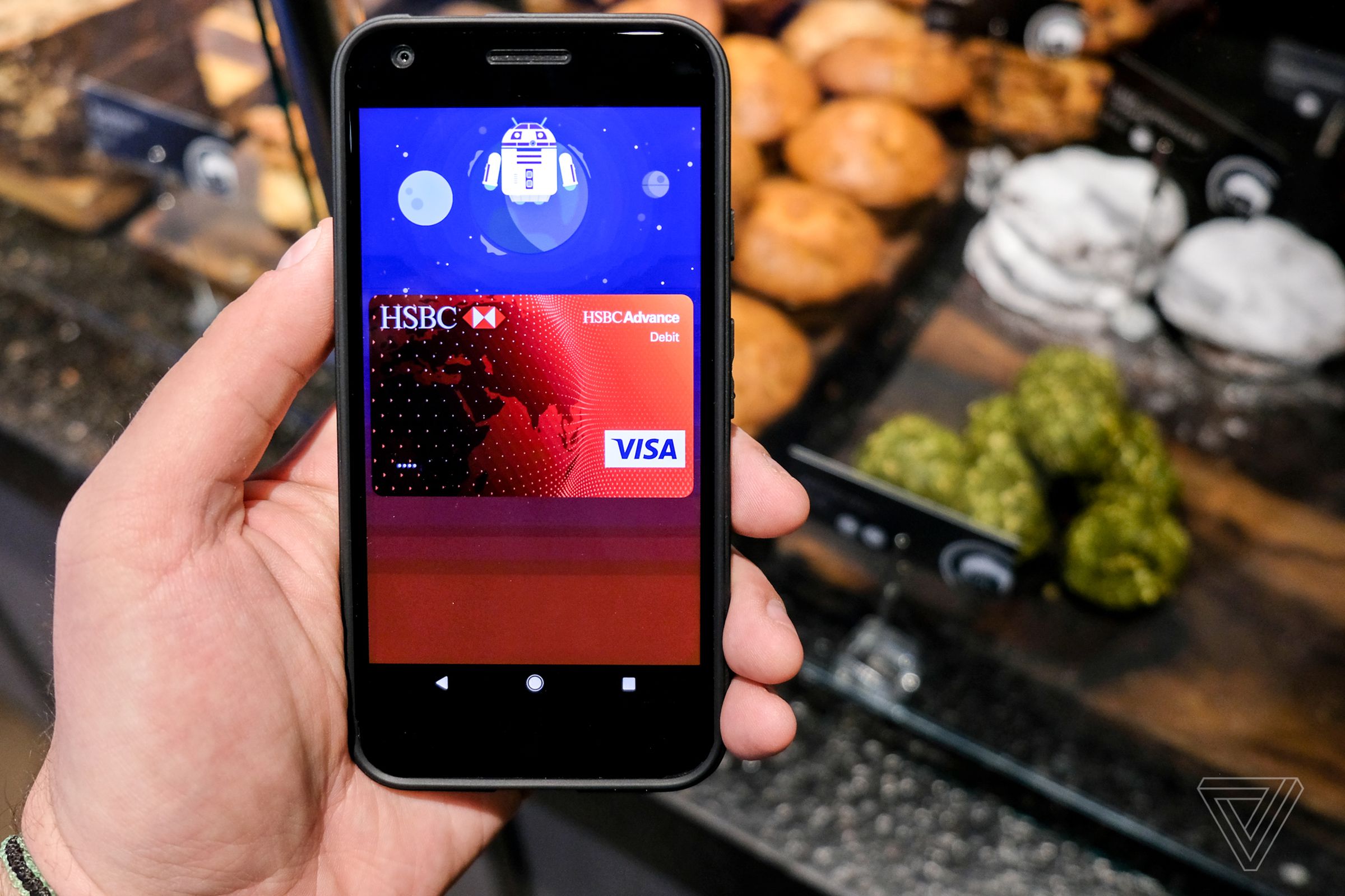 Today you’ll see this special droid when you buy something with Android Pay.