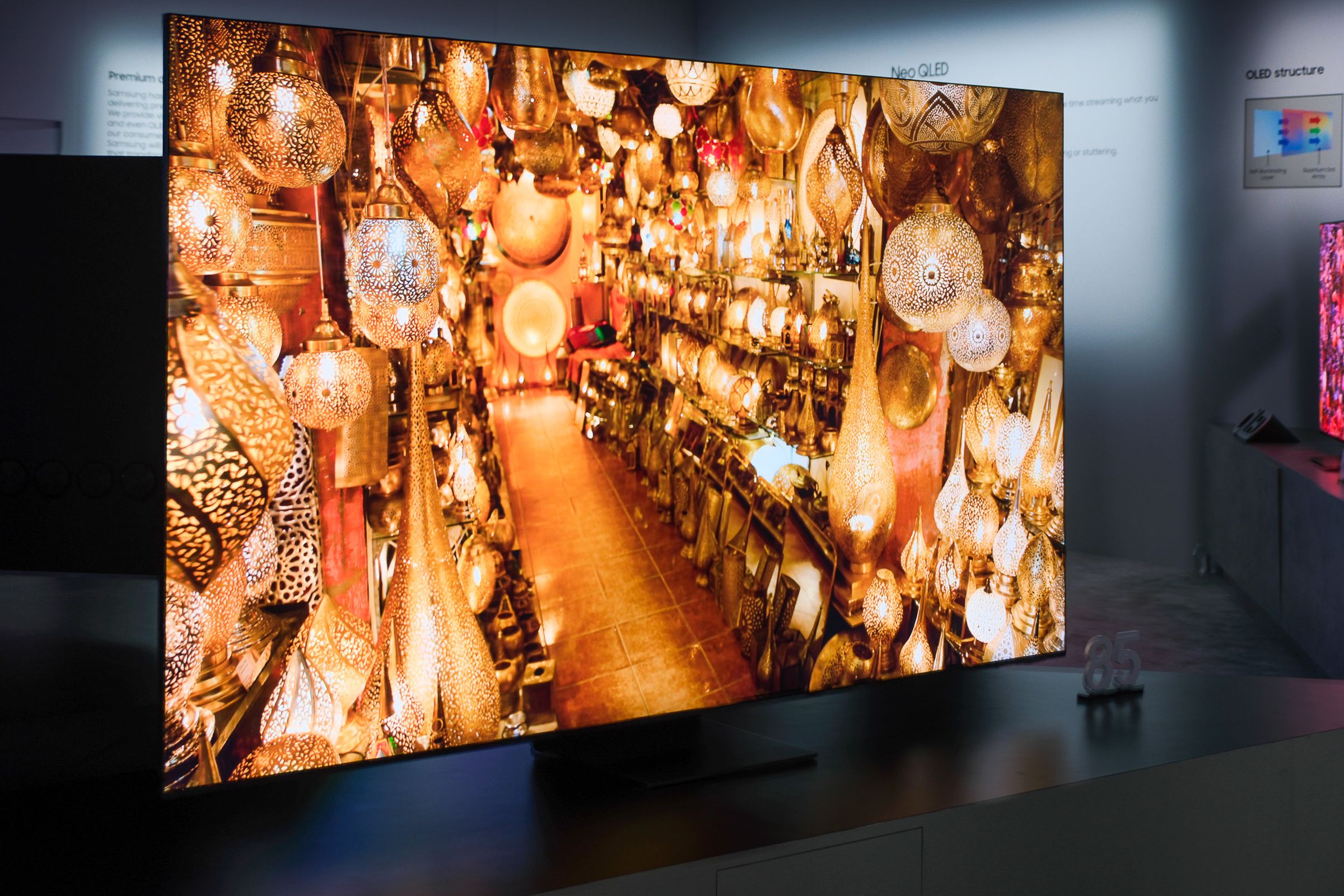 A photo of Samsung’s 2023 Neo QLED TV.