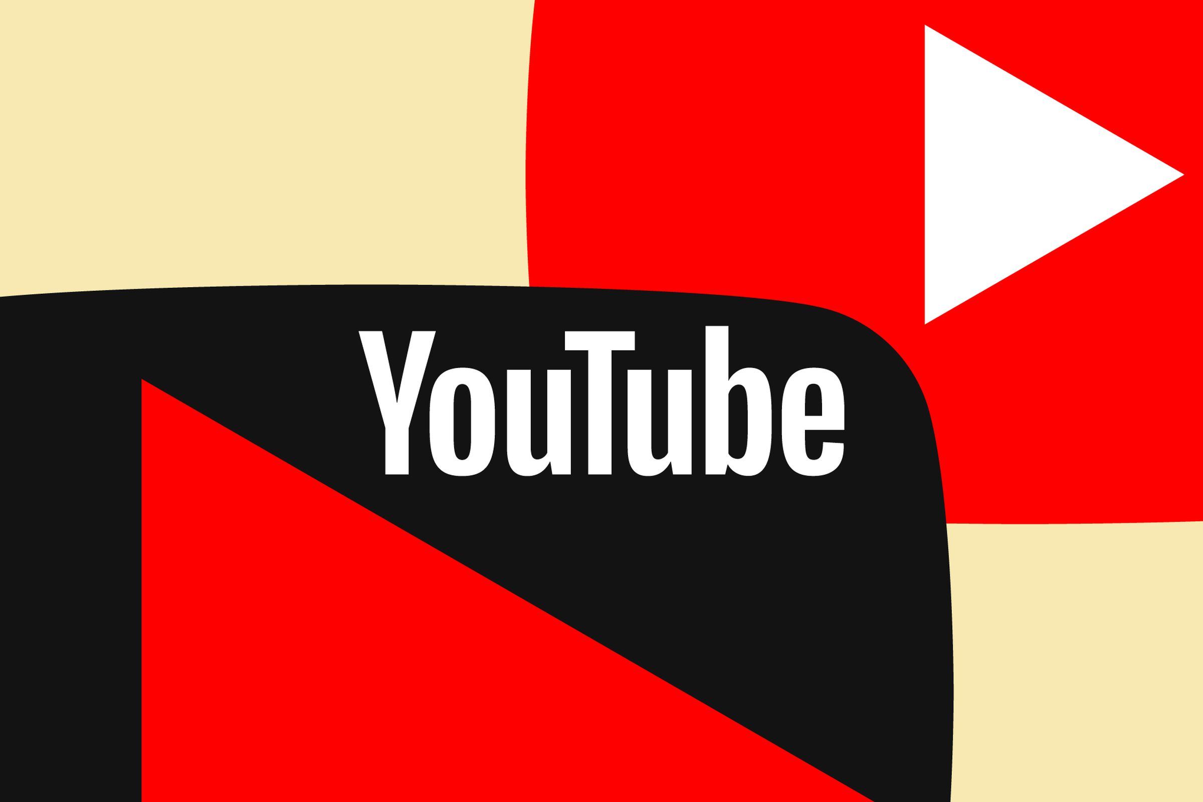 YouTube logo on an abstract background