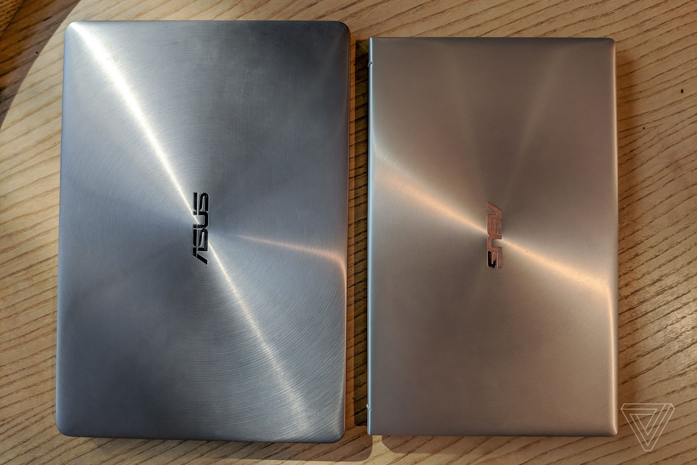 2017’s ZenBook 13, on the left, next to the new ZenBook 13, on the right.