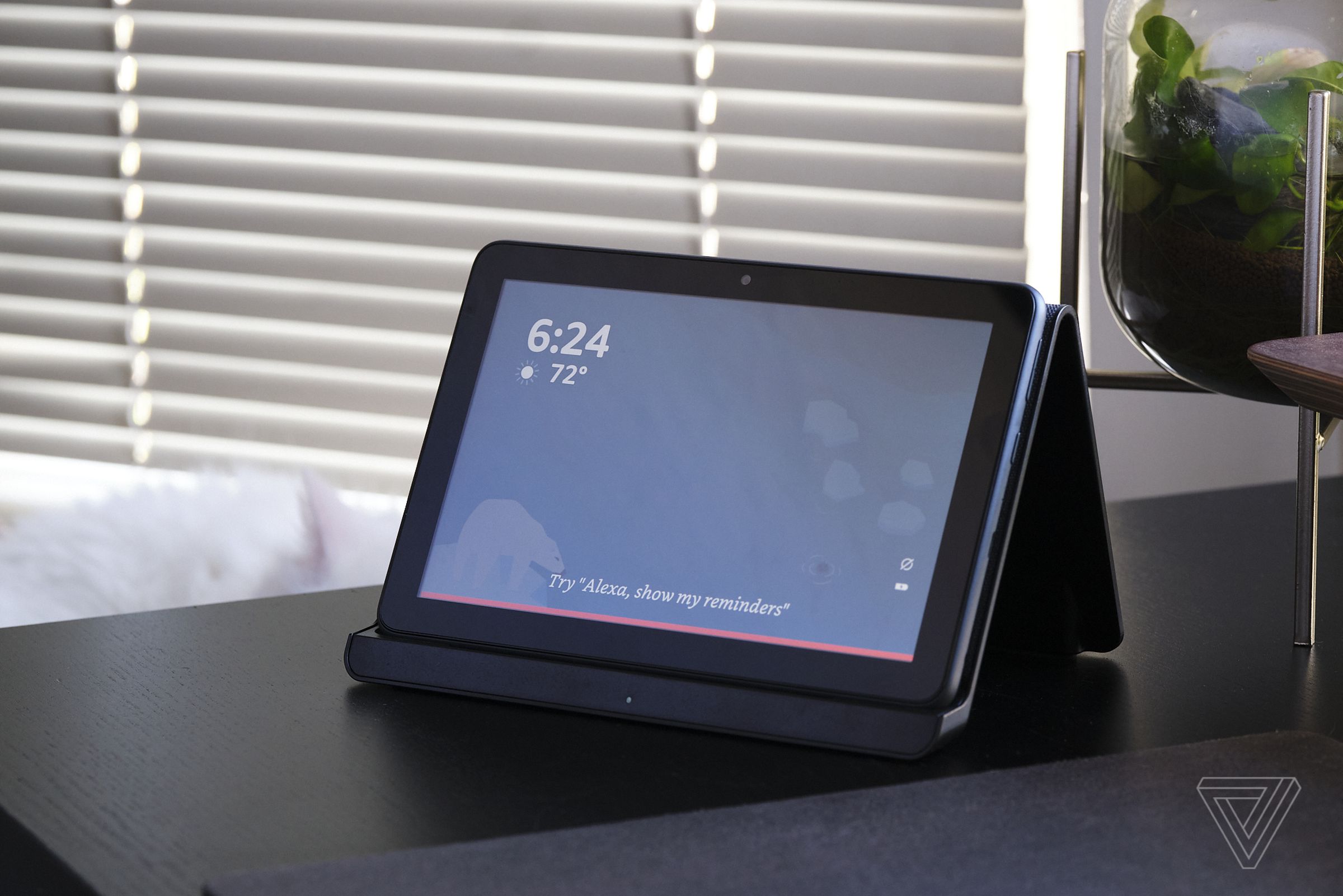 When set on a wireless charger, the tablet can enter “Show Mode” and act just like an Amazon Echo Show.