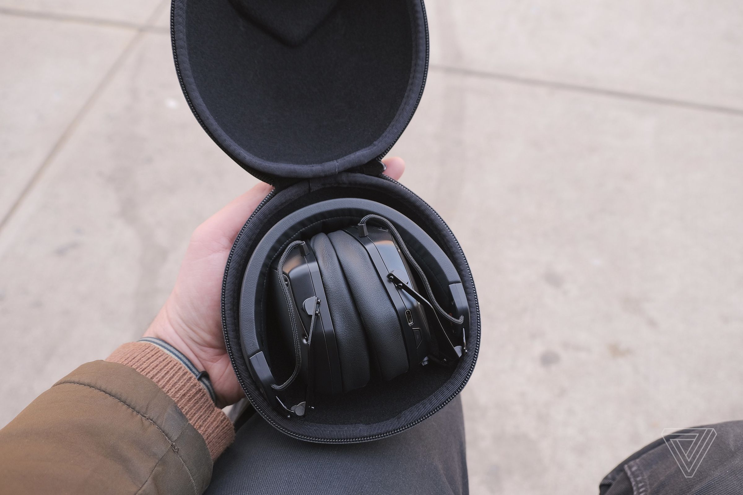 V-Moda might have the best carrying case around.