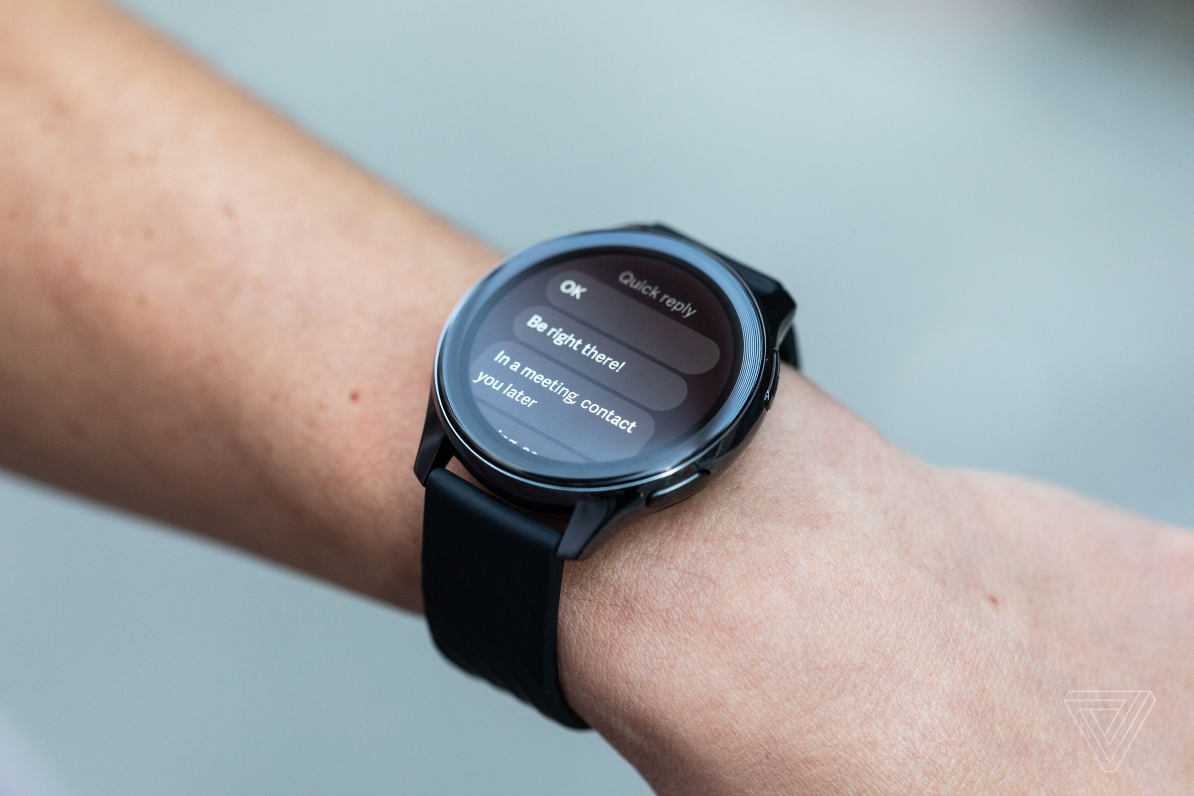 The OnePlus Watch supports quick replies in just five apps and there are only four replies to choose from — you cannot use your voice to dictate something to the watch.