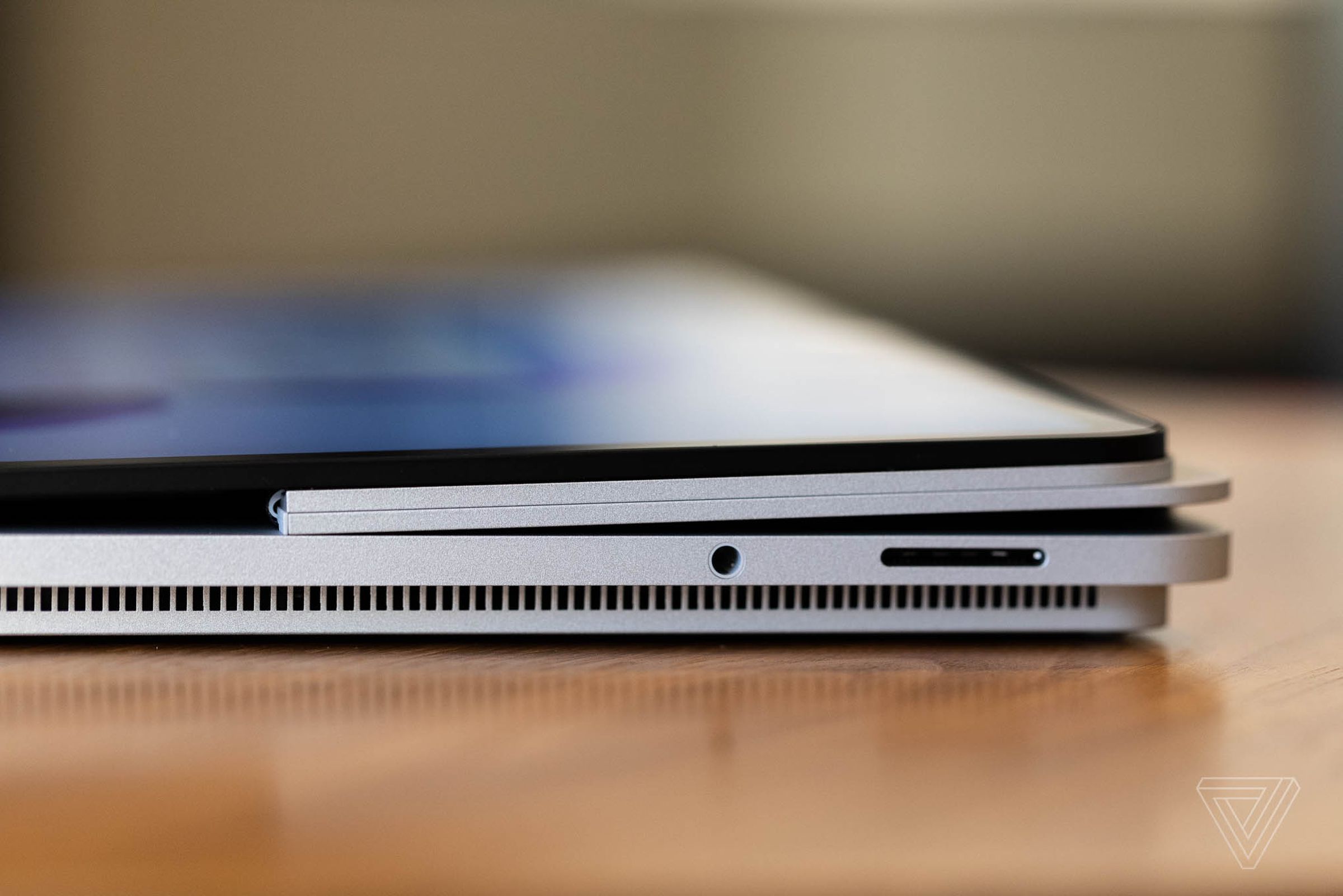 The laptop is thicker than it first appears