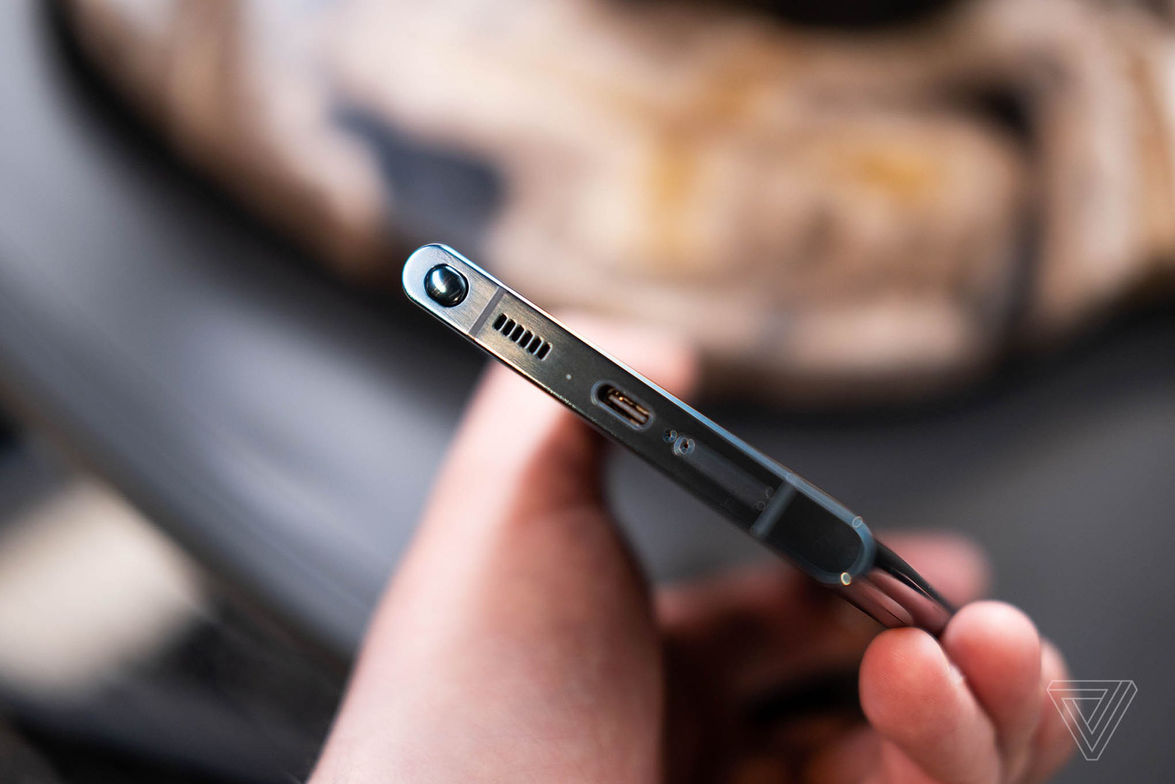 The Galaxy S22 Ultra has an S-Pen stylus built-in.