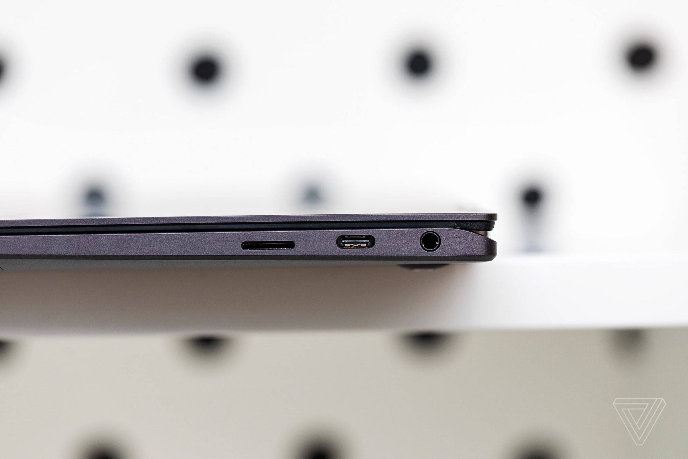 The ports on the right side of the Samsung Galaxy Book2 Pro 360.