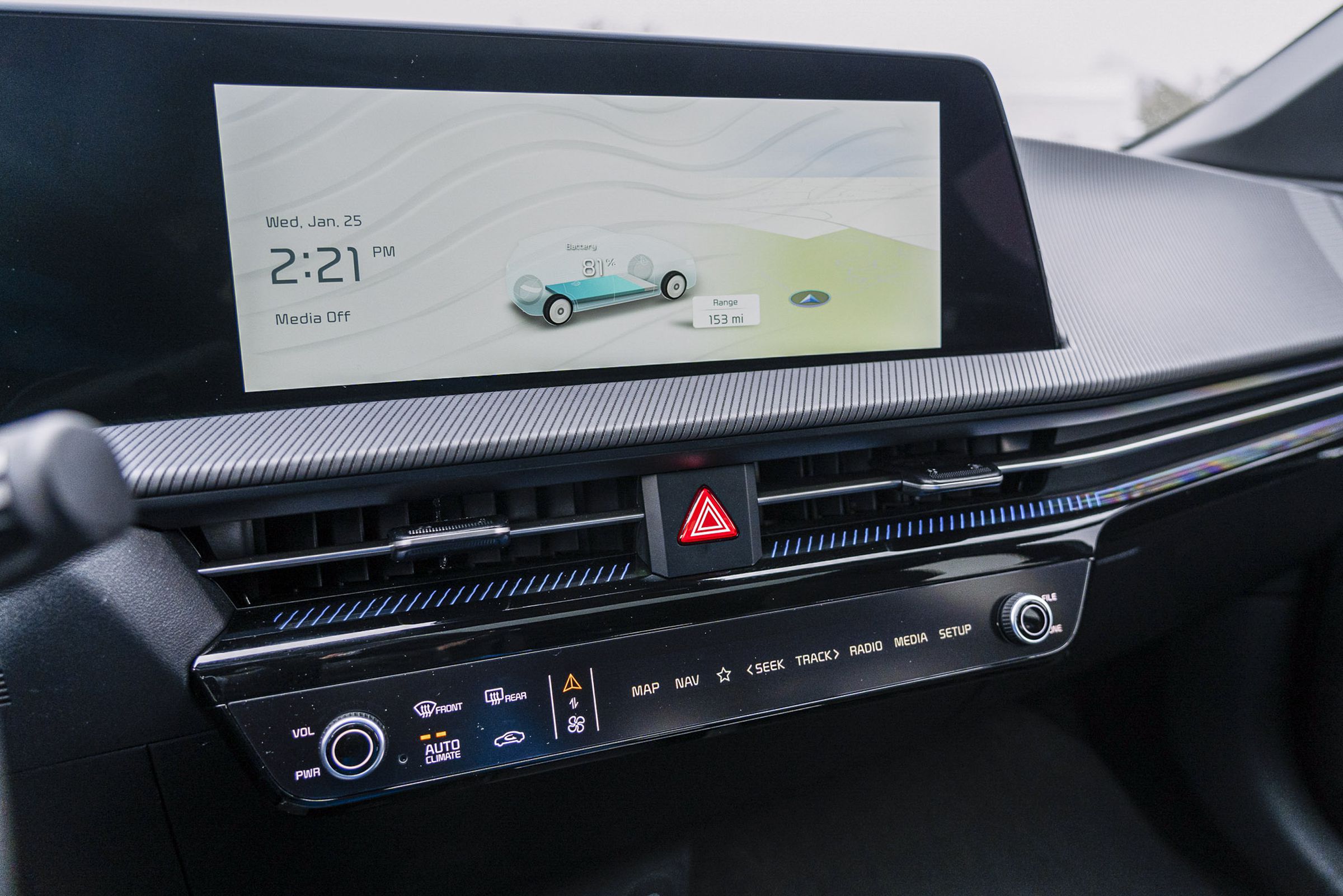 The UX is similar to other infotainment screens found across Hyundai and Kia’s lineup.