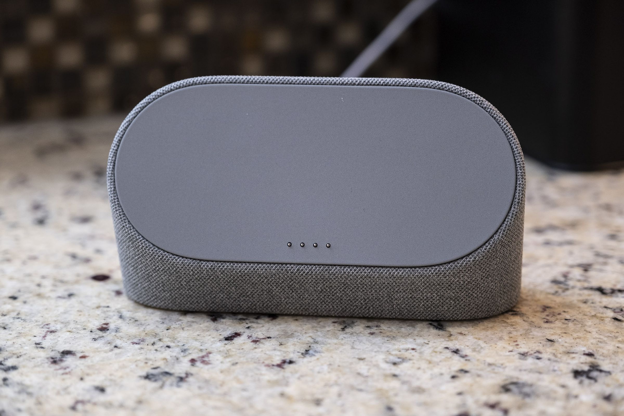 The Pixel Tablet speaker dock without the tablet mounted.
