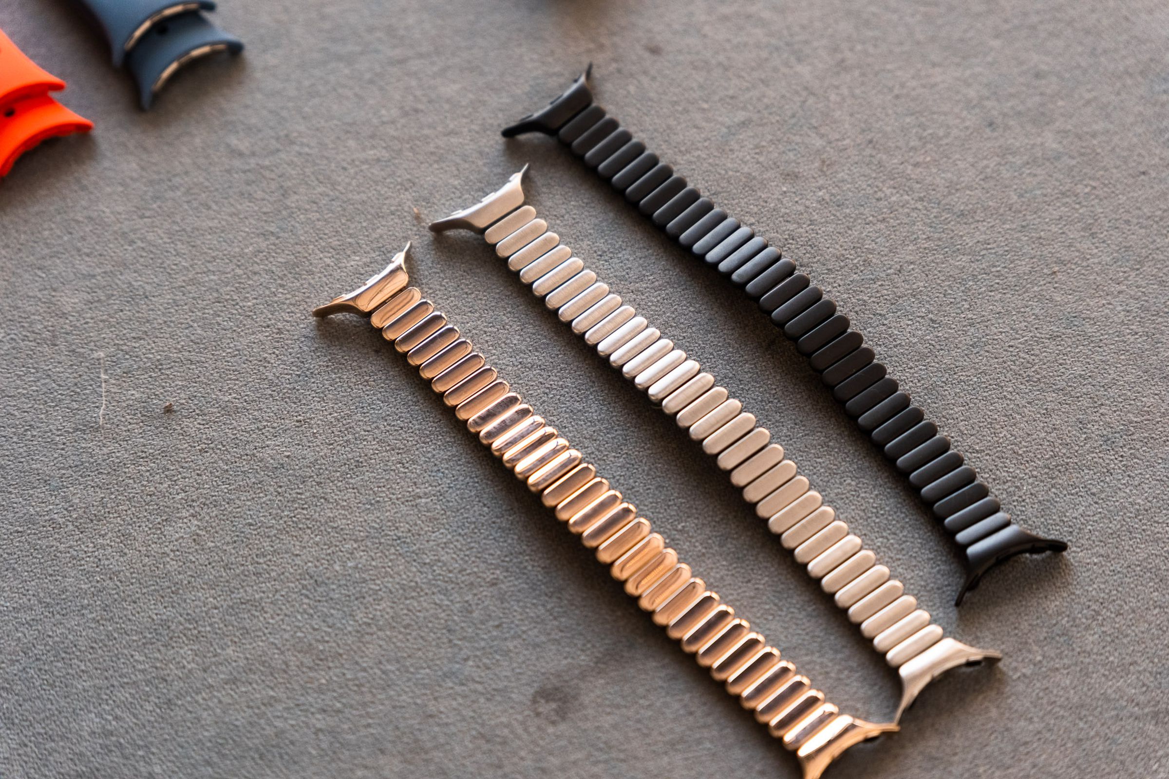 Close up of new Metal Slim band accessory for the Pixel Watch 2.