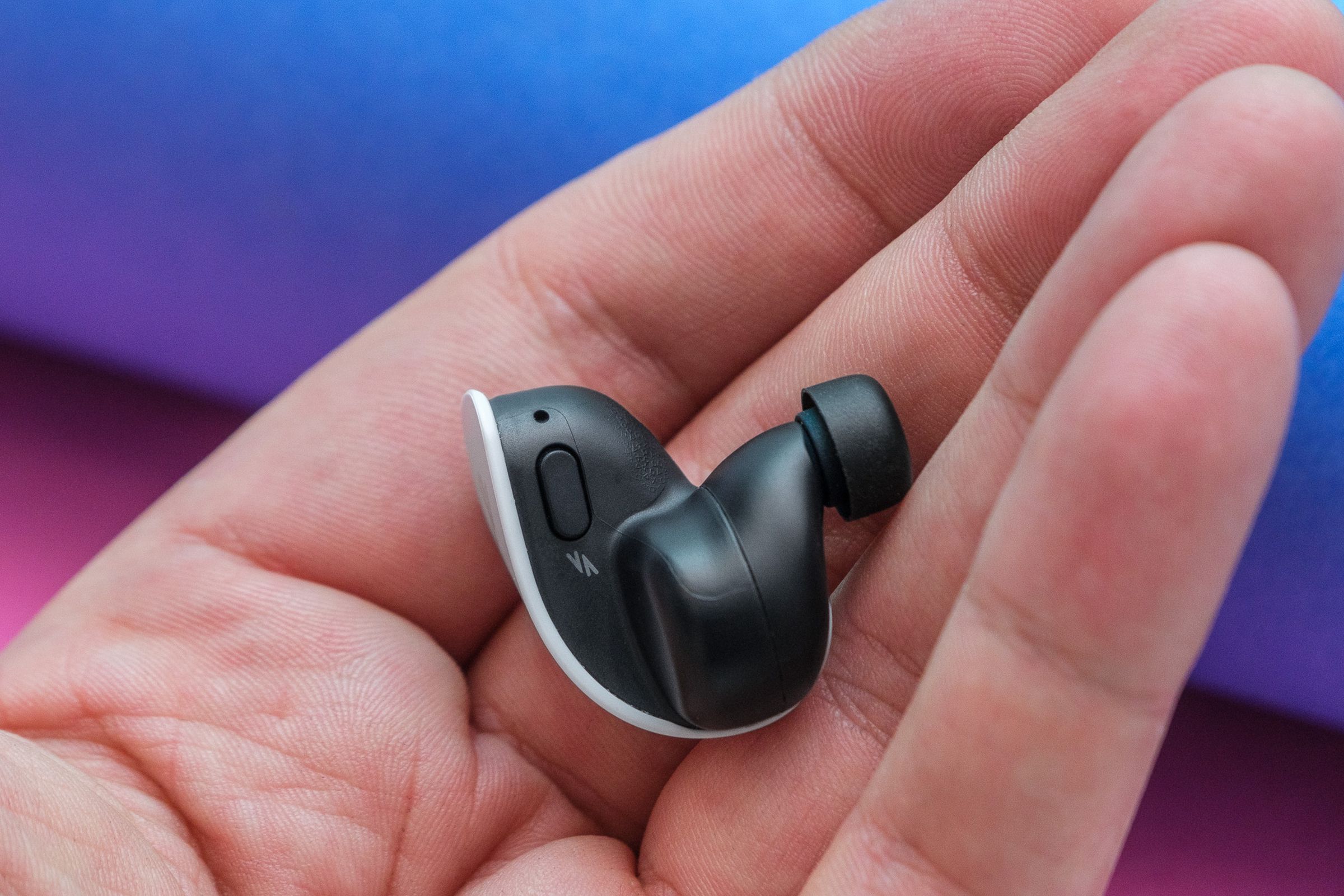 A photo of Sony’s Pulse Explore wireless earbuds.