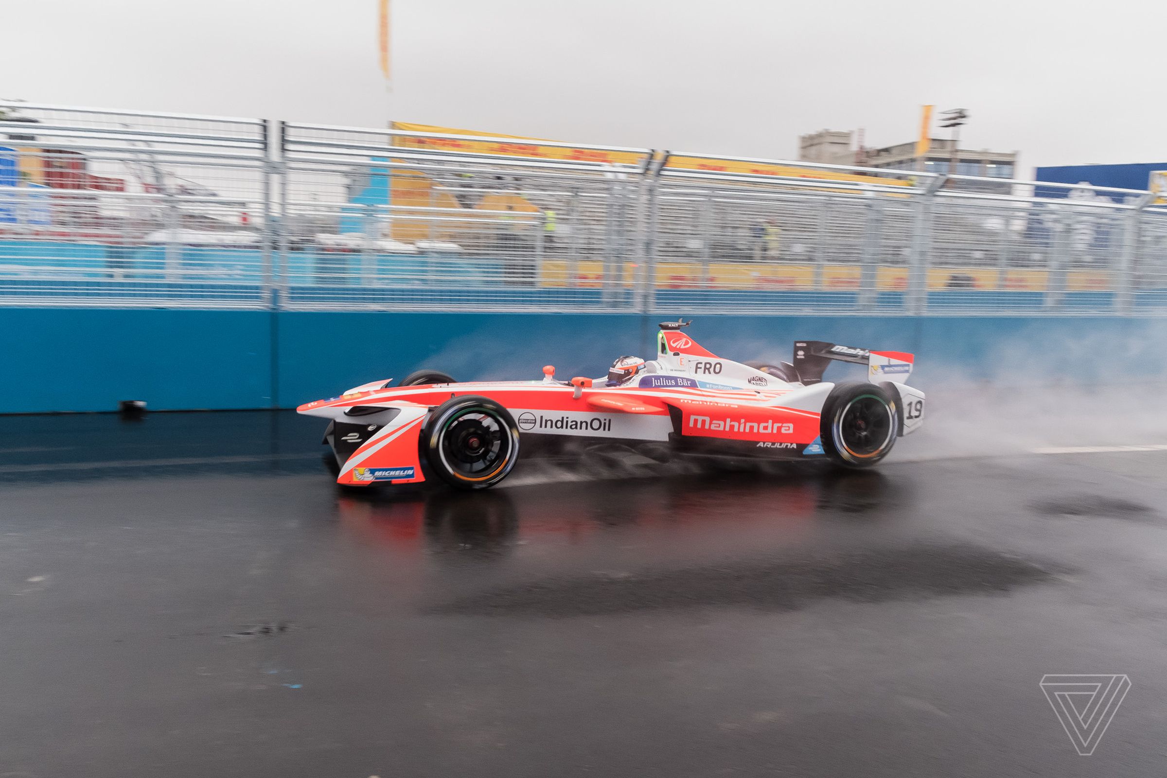 Mahindra Racing’s Felix Rosenqvist — who came to Formula E after racing in everything from F3 to Indy Lights — puts the Michelin tires to the test.