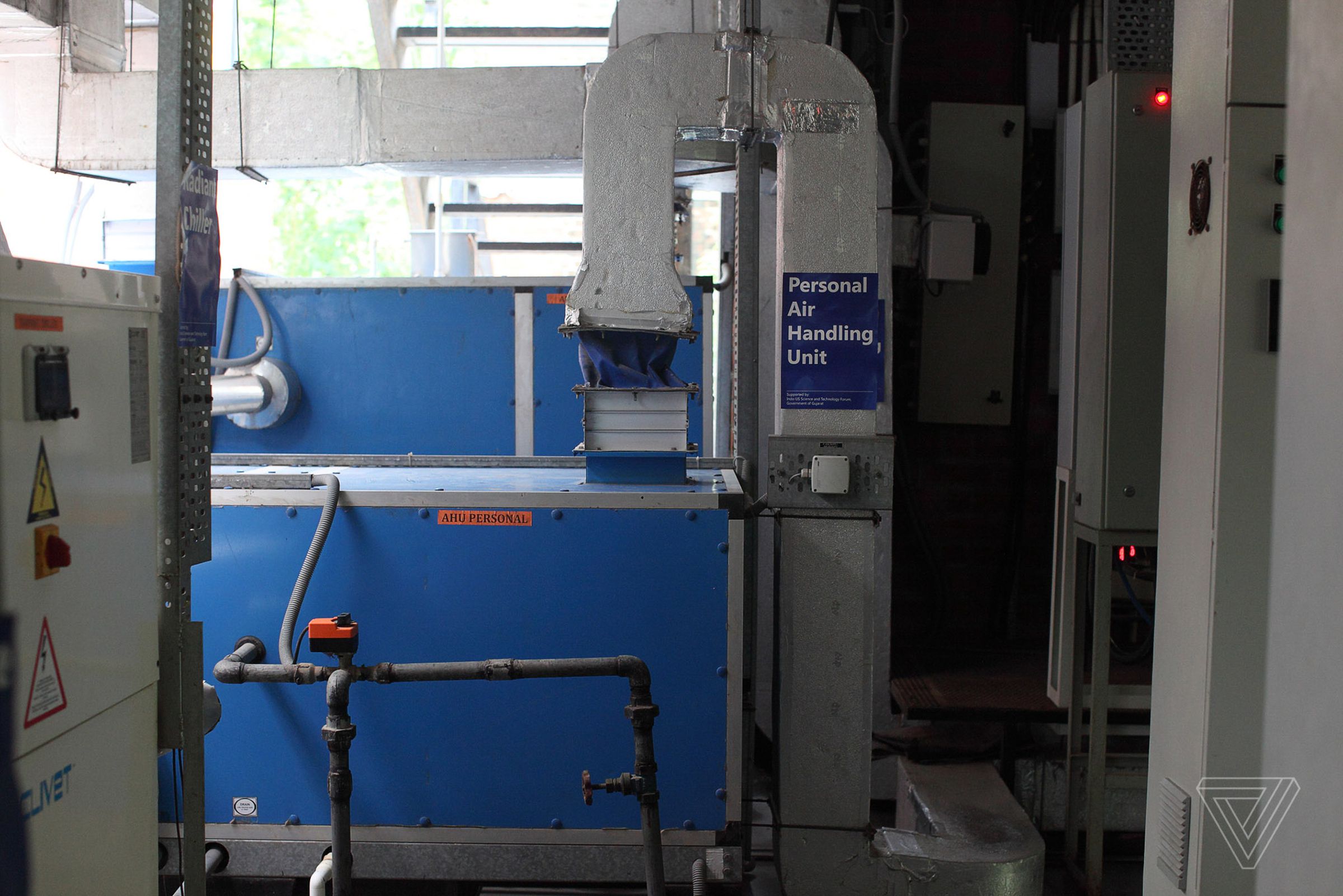 Cooling equipment beneath CEPT’s laboratory.