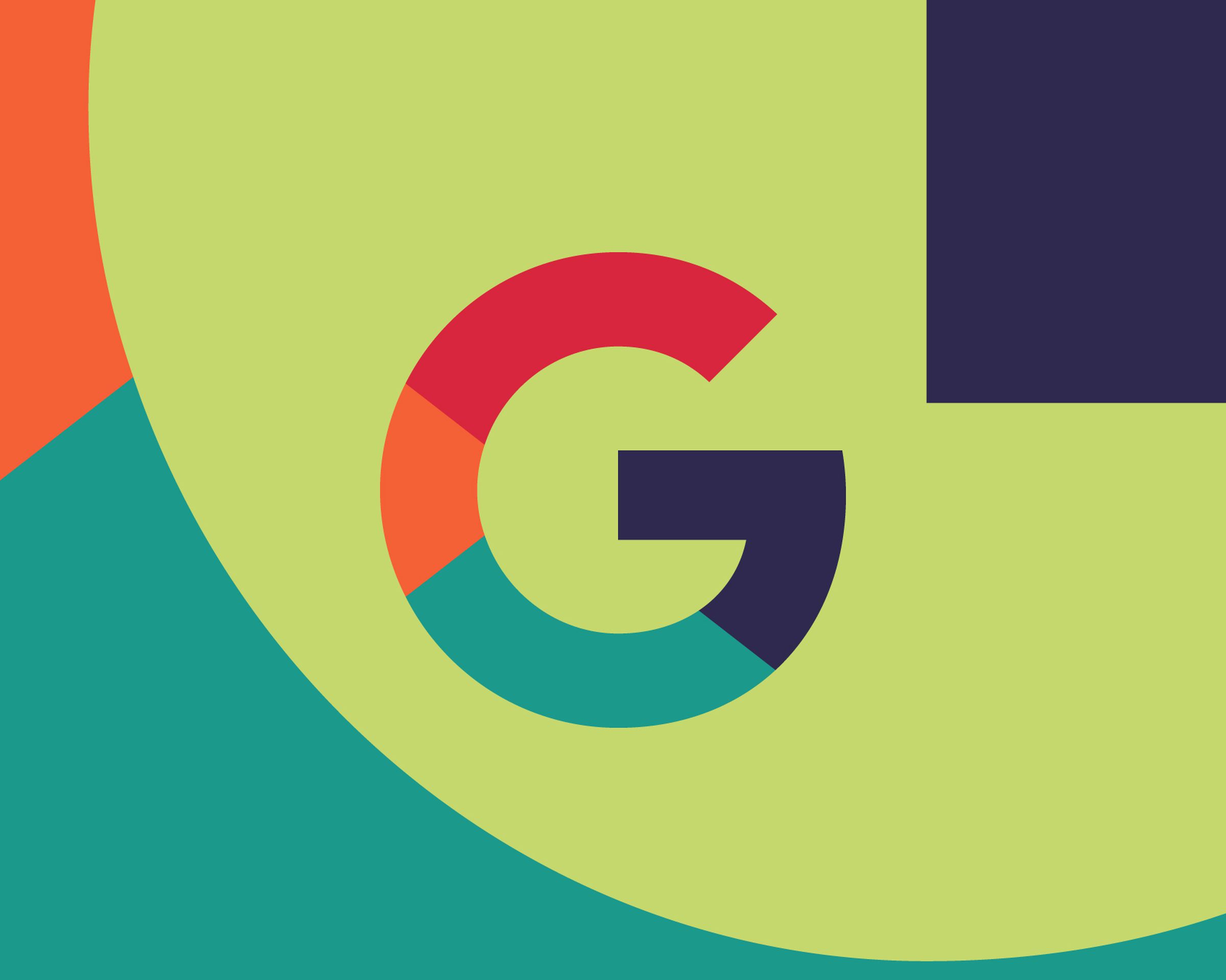 An illustration of Google’s multicolor “G” logo