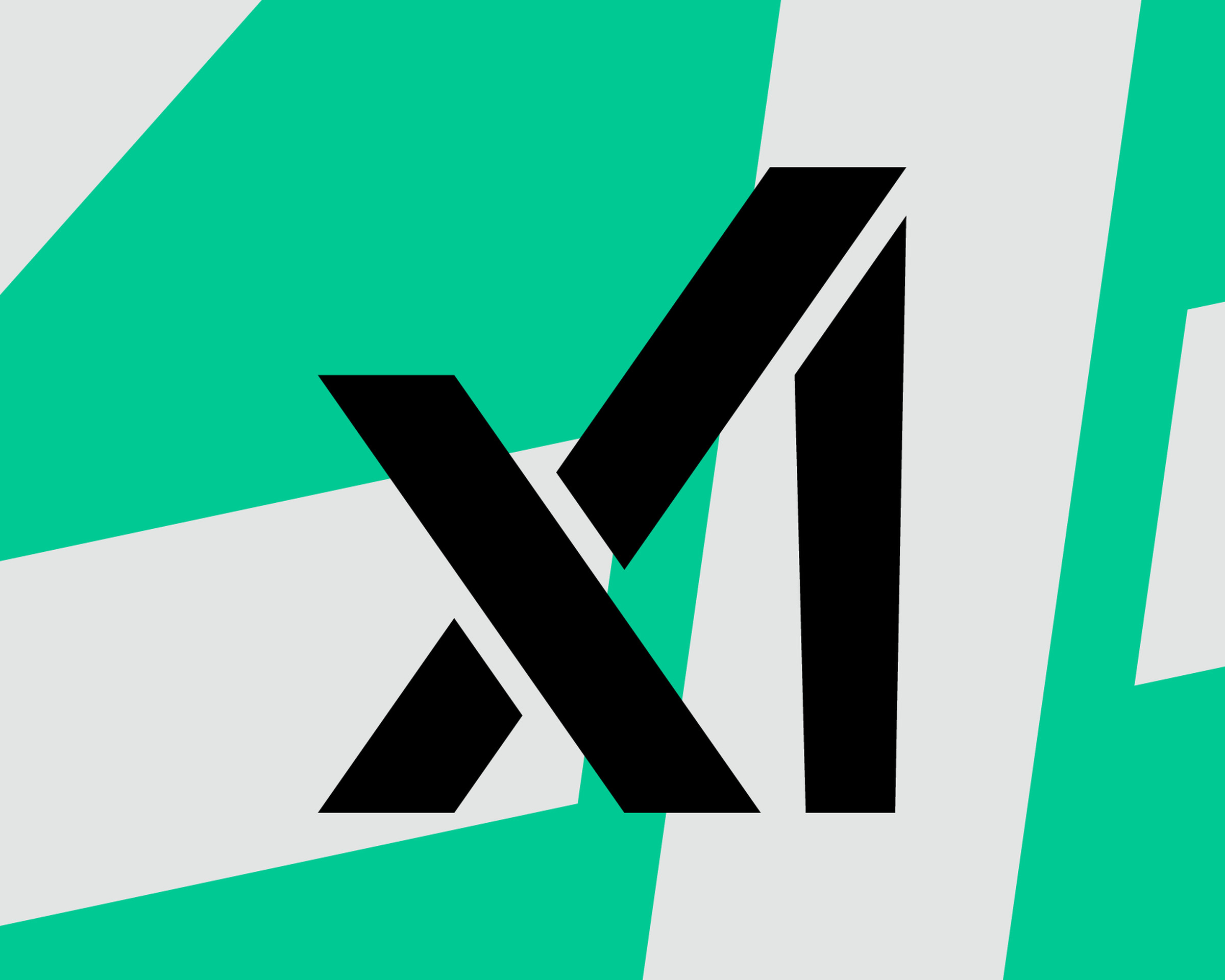 Vector illustration of the xAI logo.