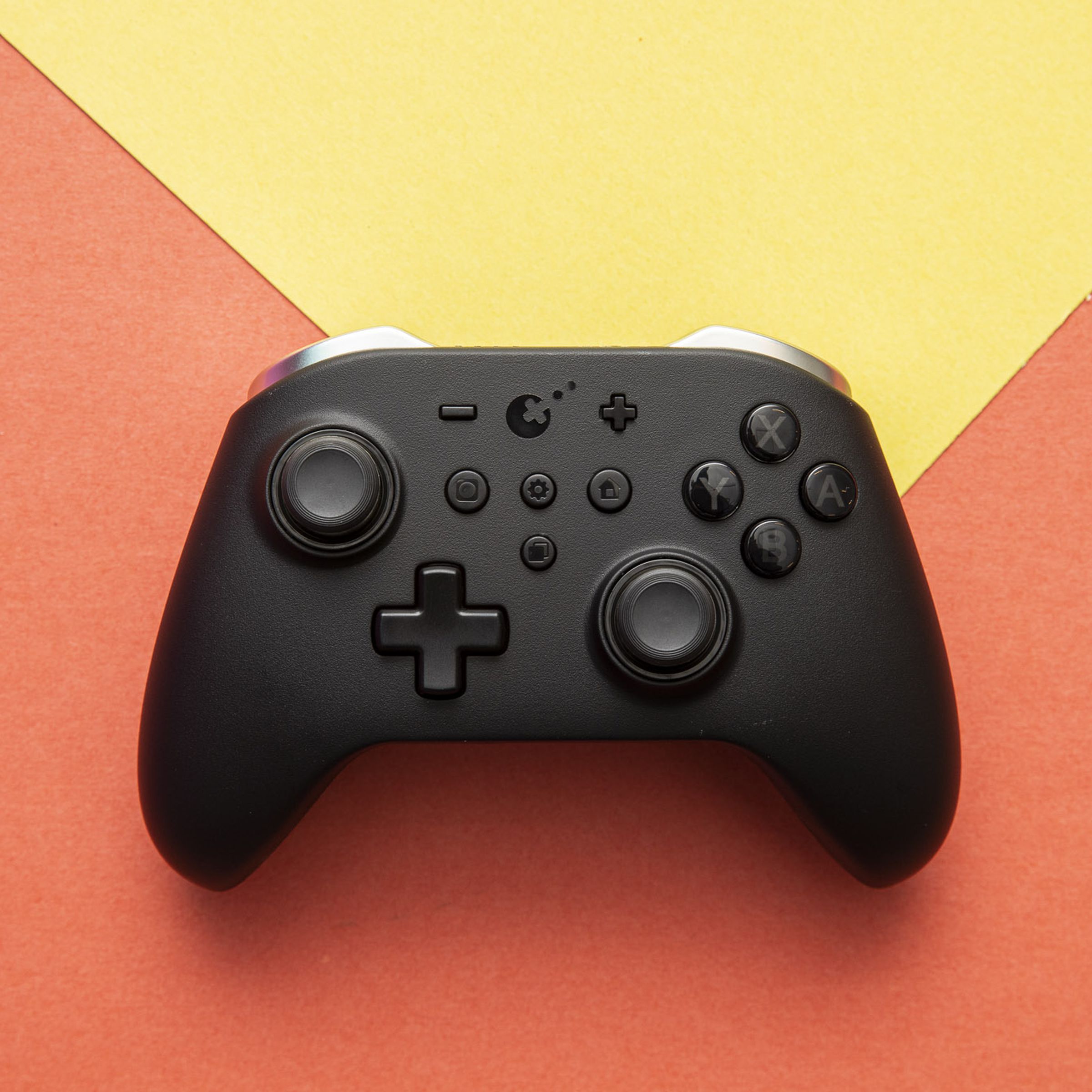 Top-down shot of the GuliKit KingKong 2 Pro controller, which looks like an Xbox controller.
