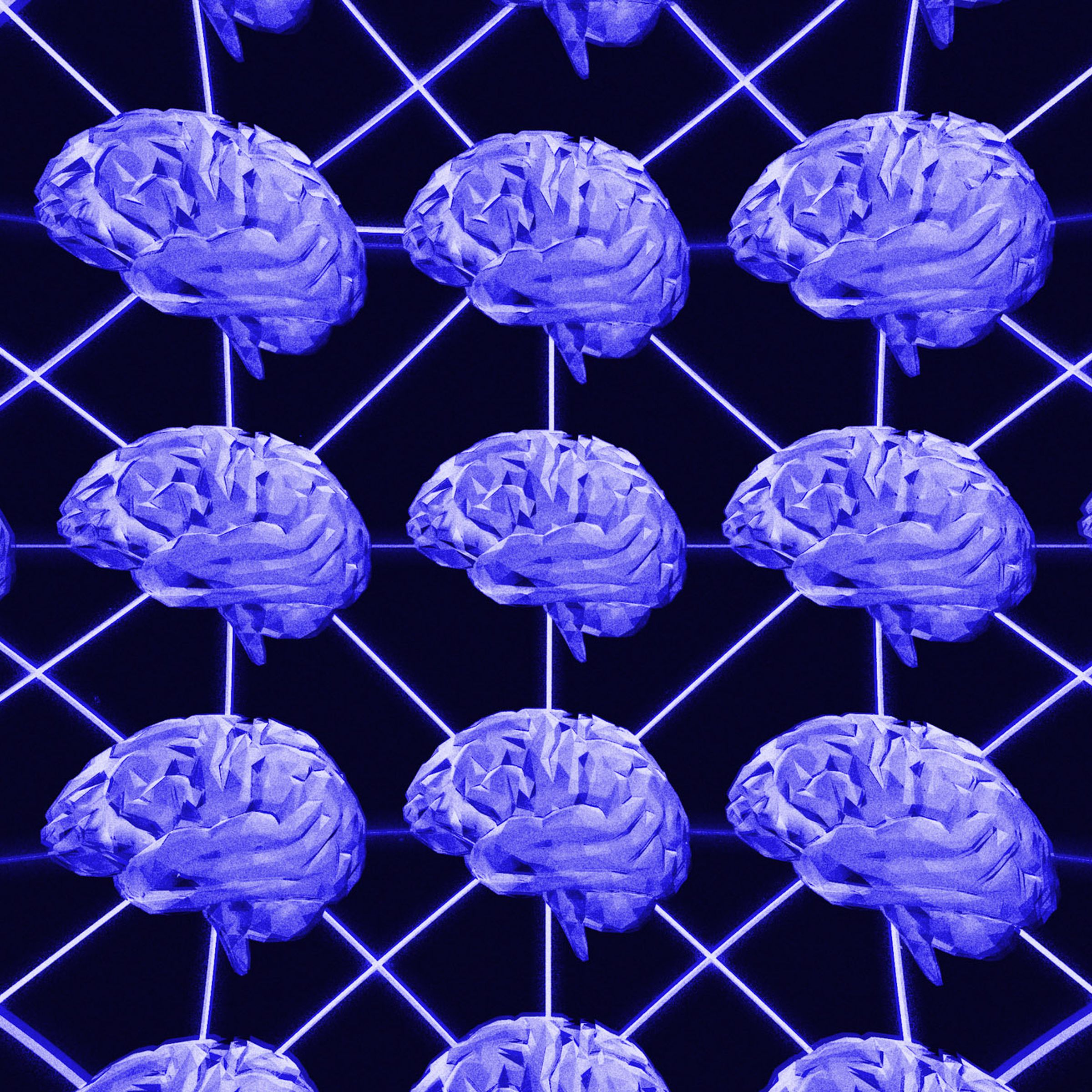 AI brains in a network