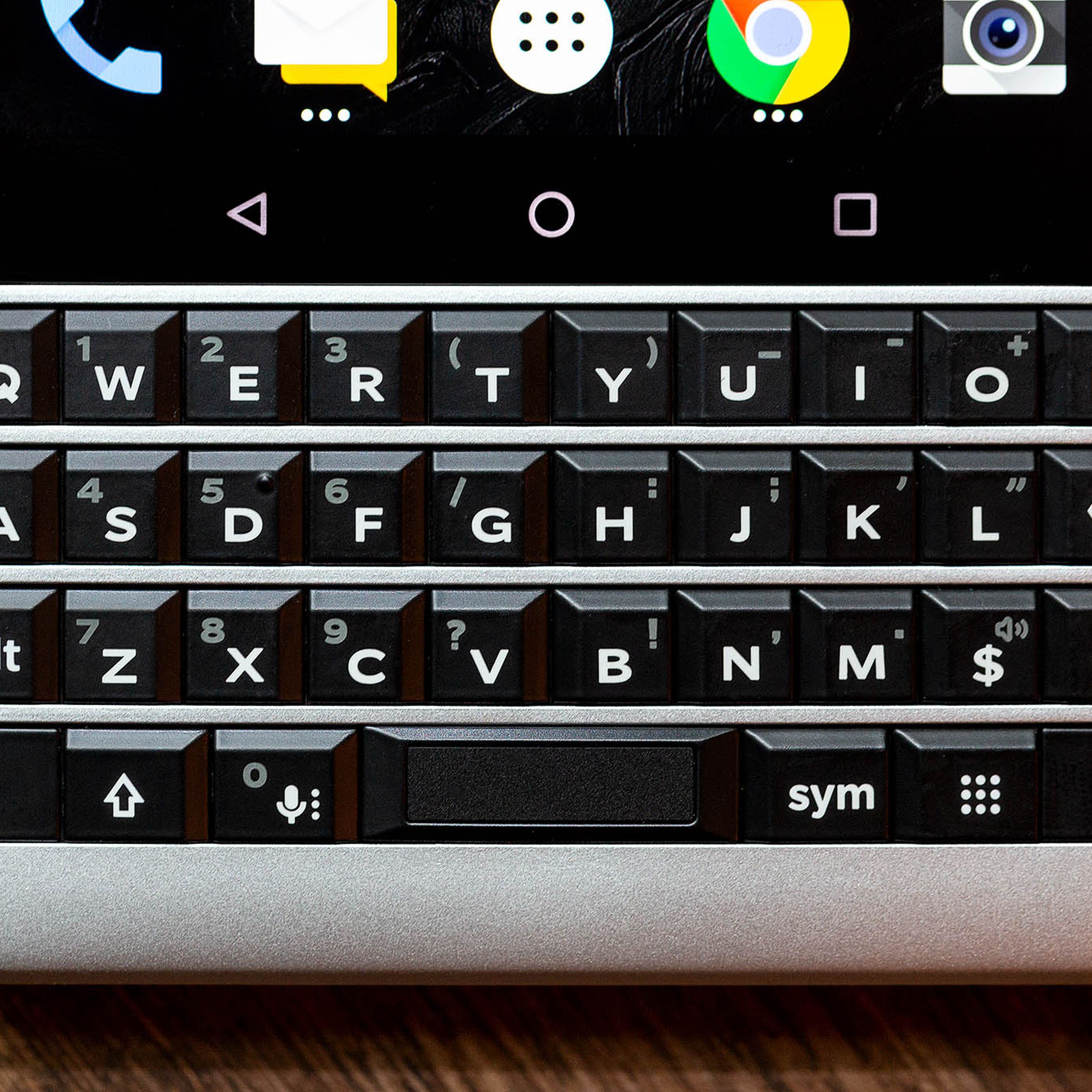 QWERTY and quirky — Blackberry’s later Android incarnations retained the famous keyboard. 