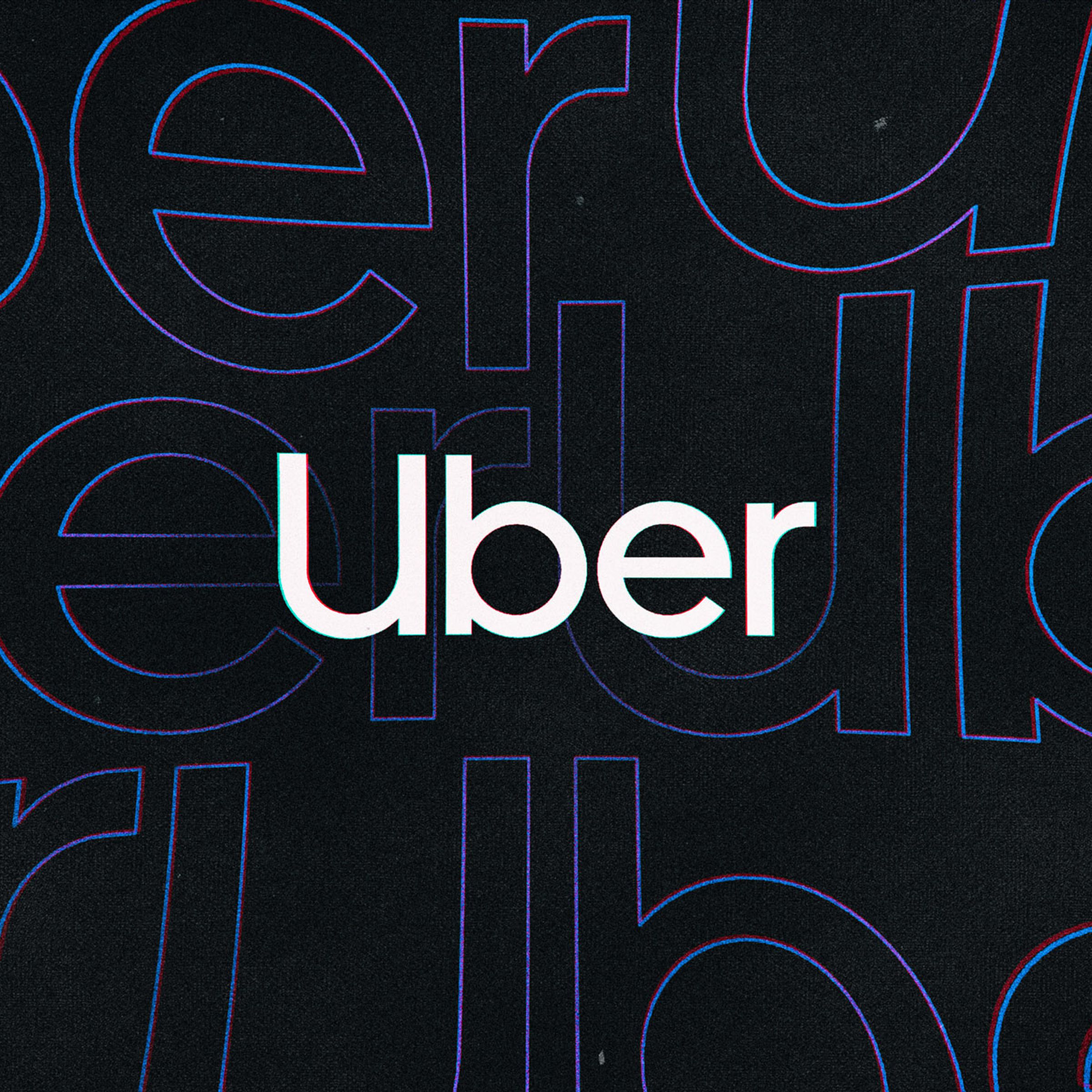 The Uber logo against a dark background.