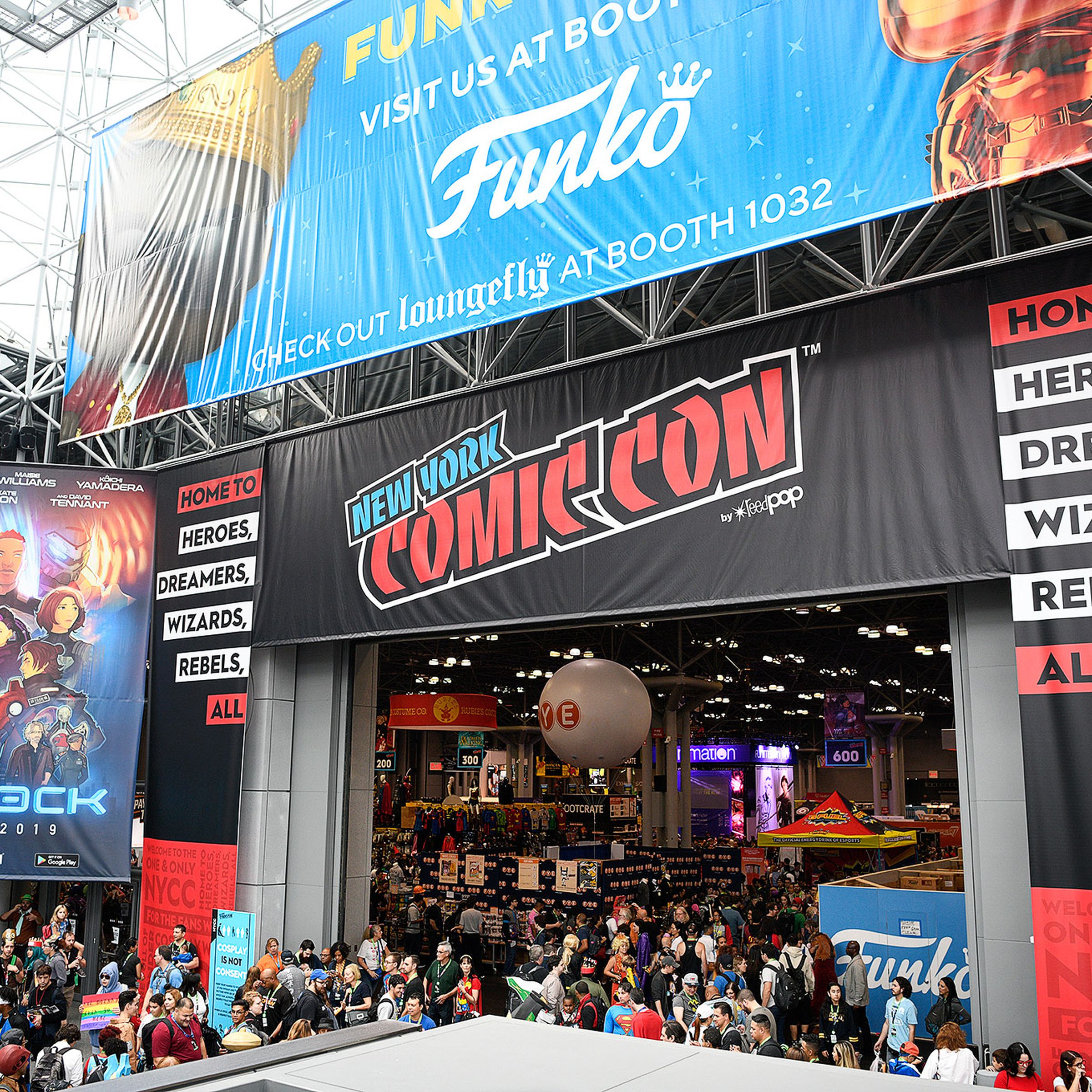 The main floor at New York Comic-Con 2018 at the Jacob K. Javits Convention Center in New York City, October 4-7, 2018.