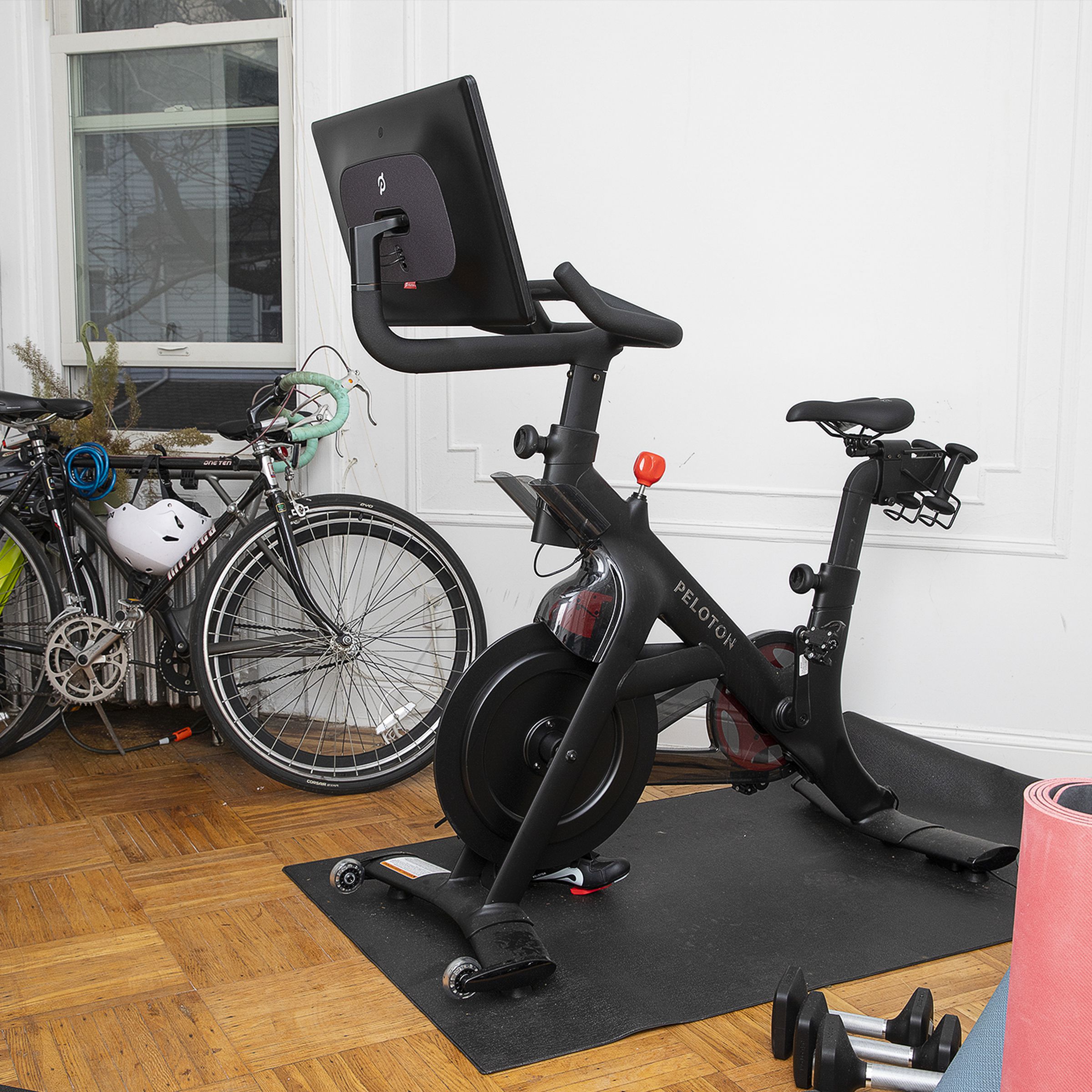 Pelton Bike Plus in an apartment