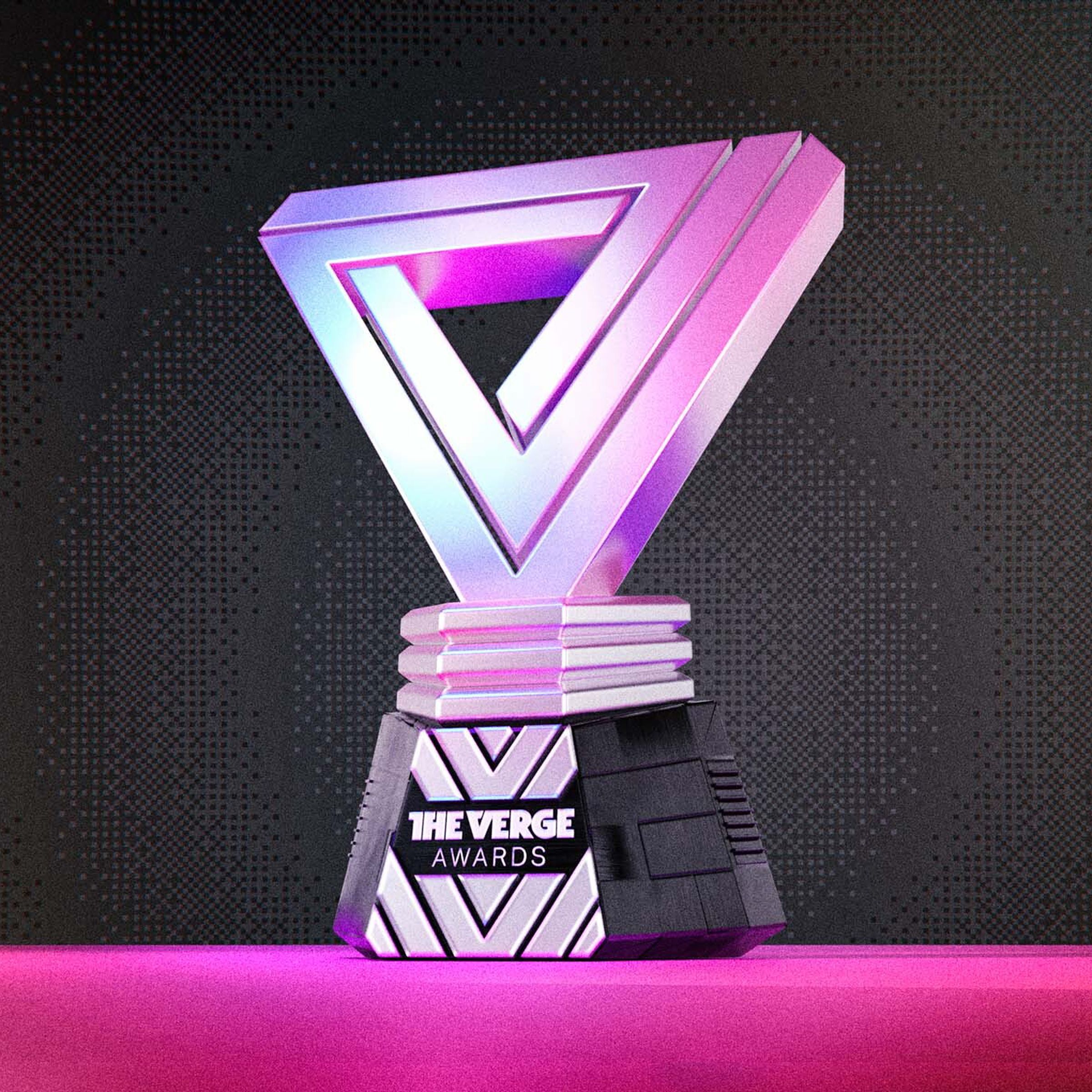 A virtual trophy for the Verge Awards at CES