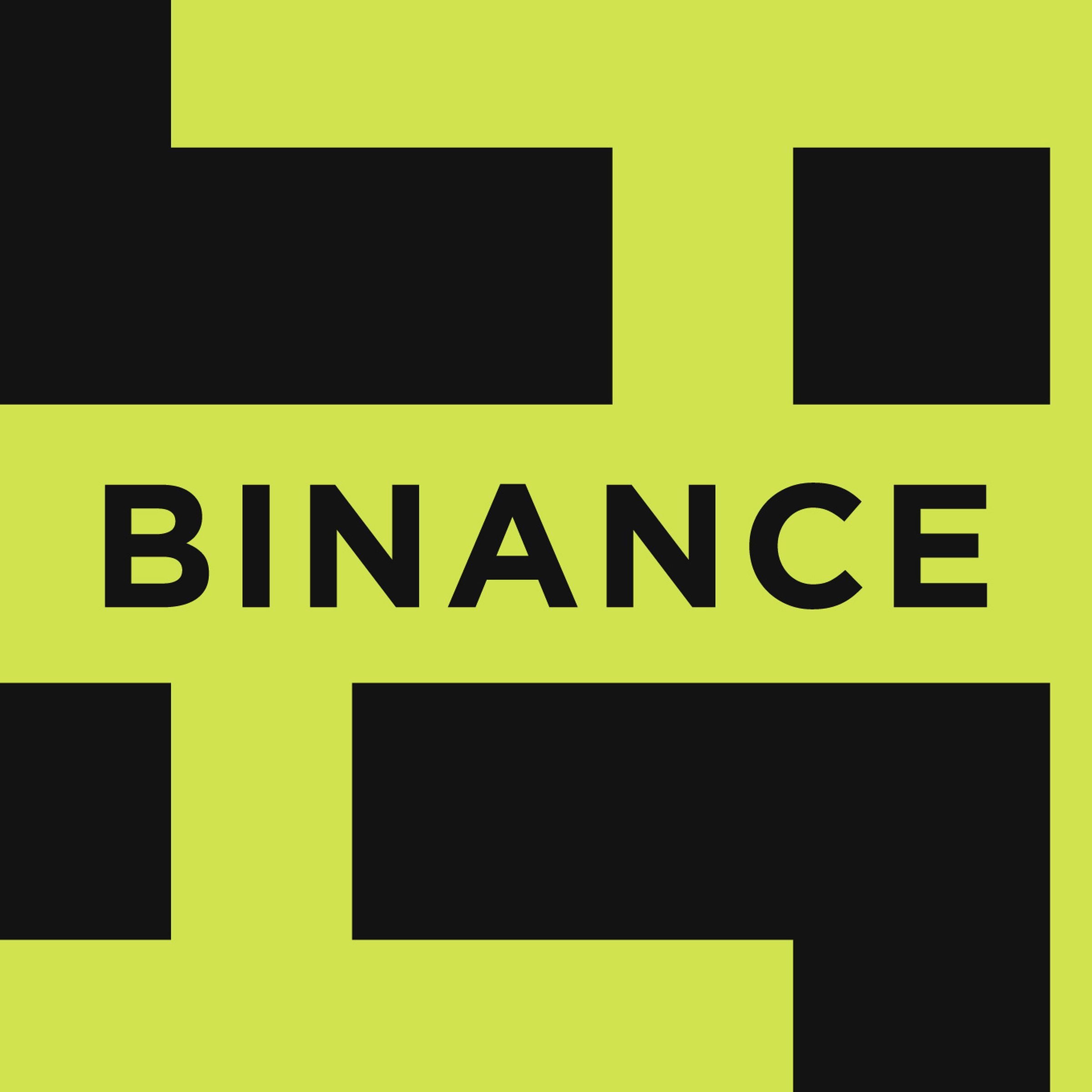 An image showing the Binance logo on a black and green background