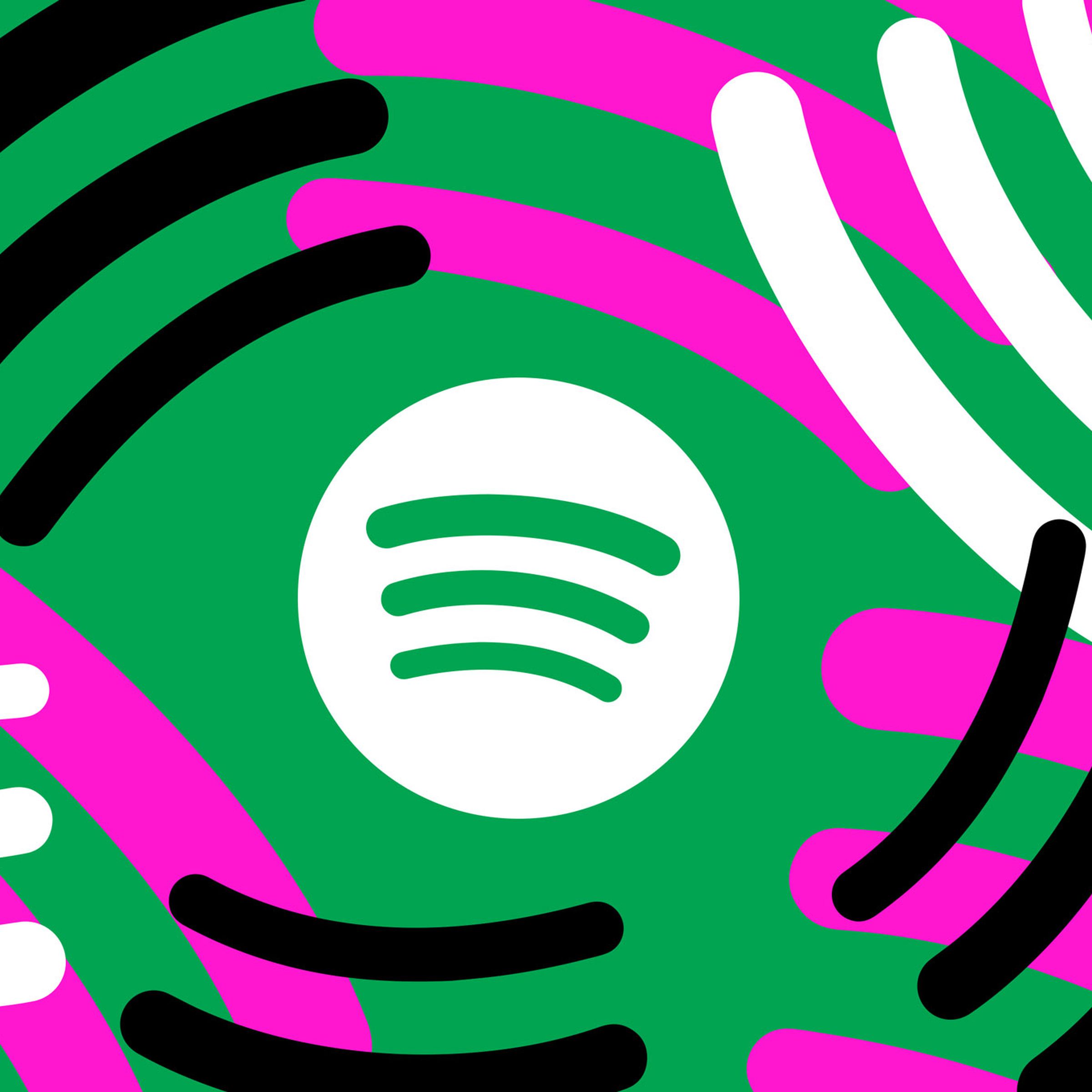 An illustration of Spotify’蝉 logo.