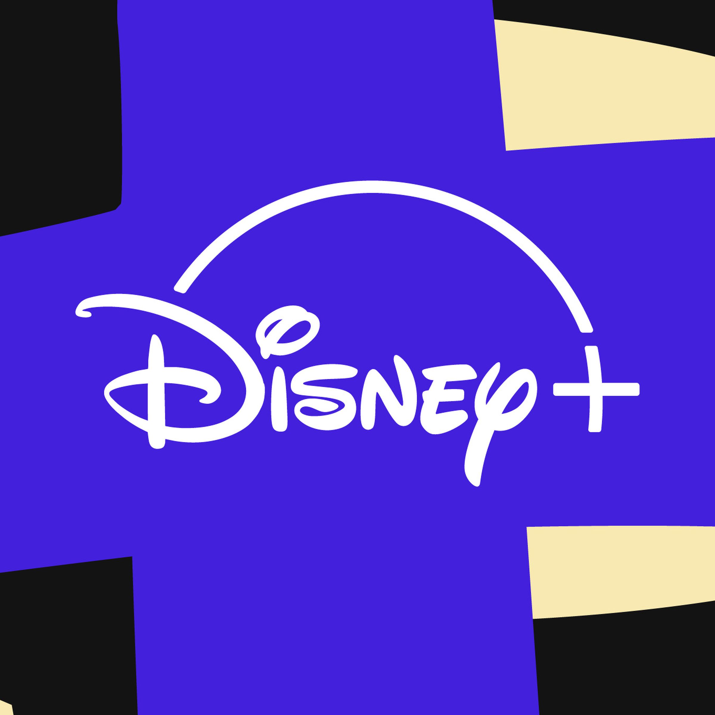 A colorful graphical illustration of the Disney Plus logo.