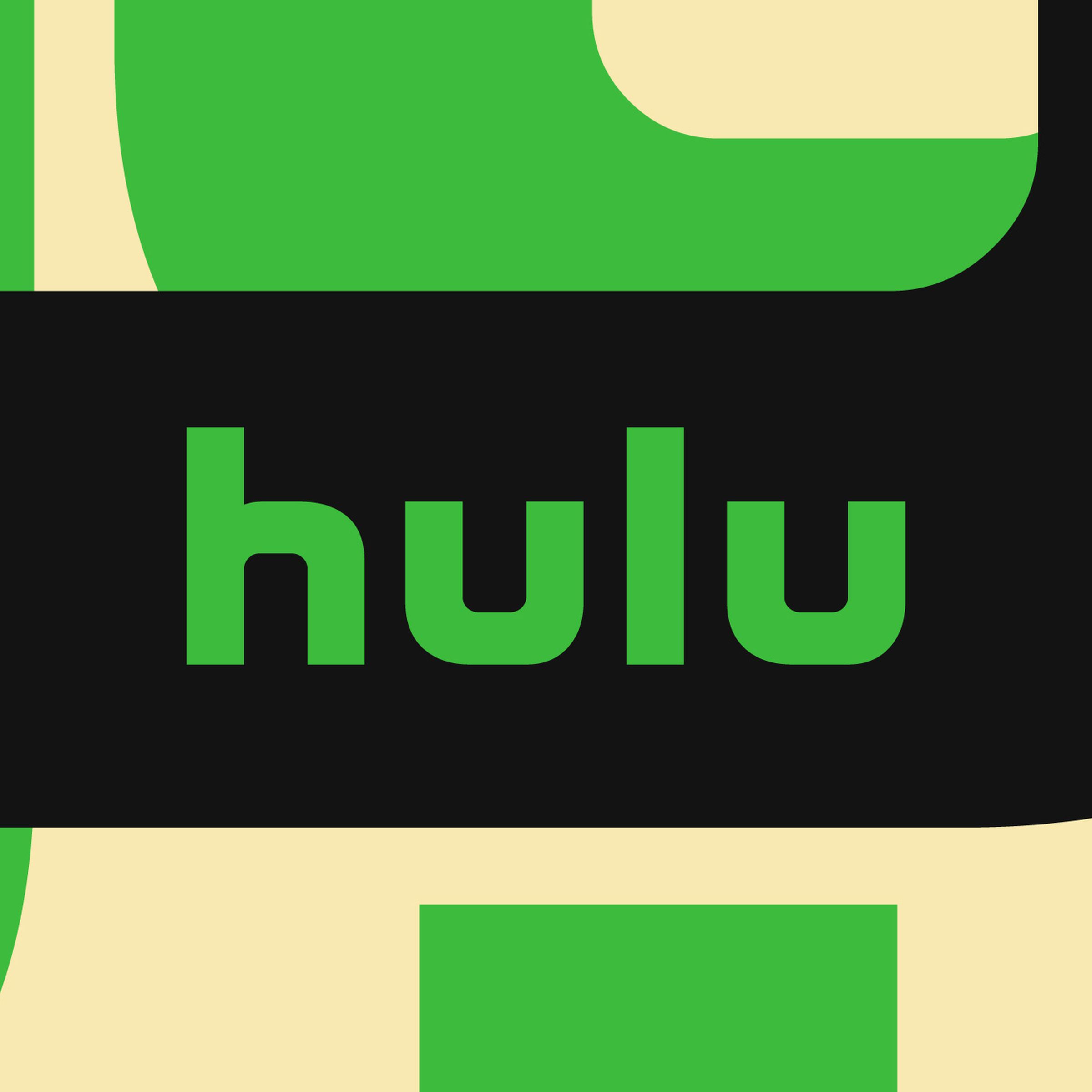 Image showing the Hulu logo on an abstract background
