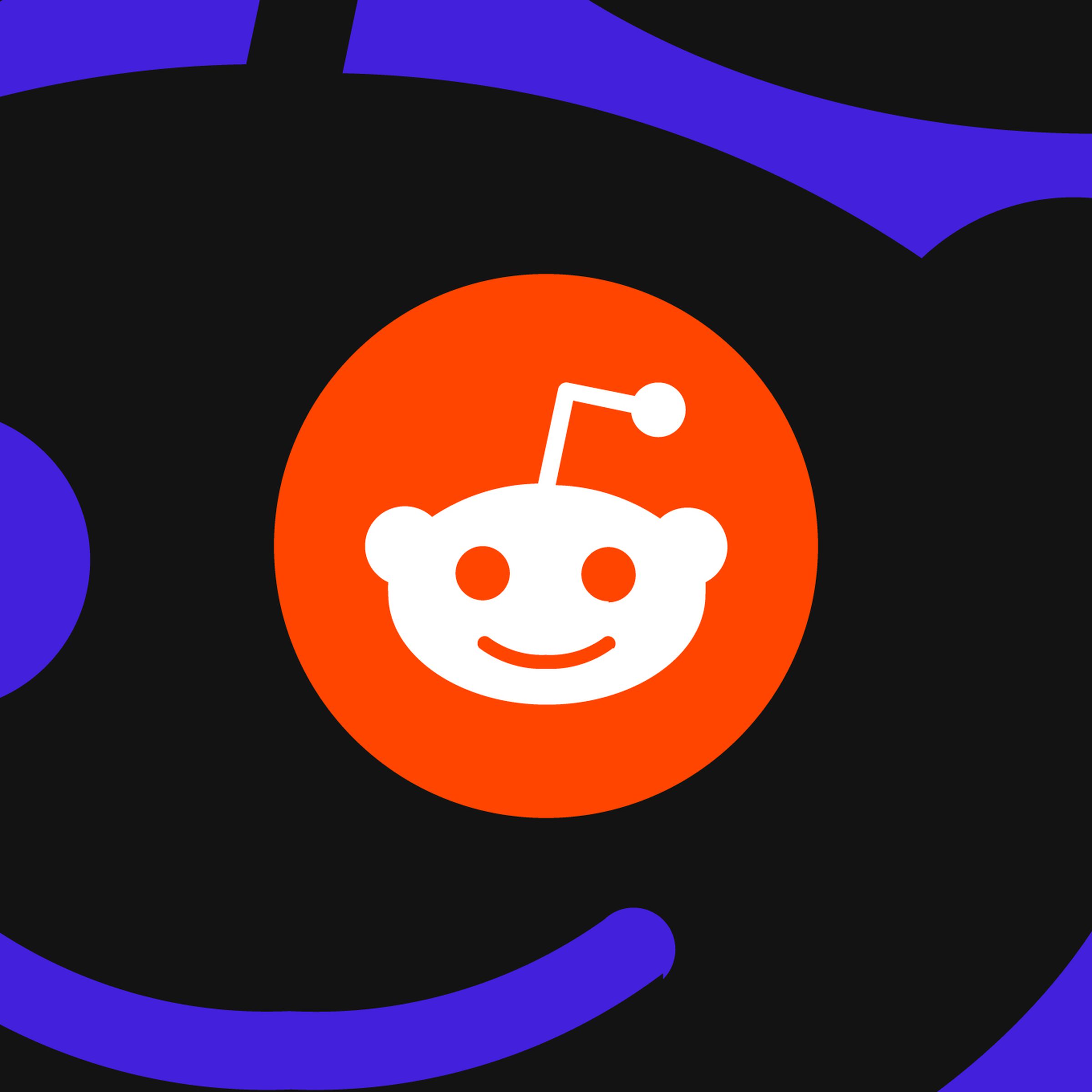 Reddit logo shown in layers