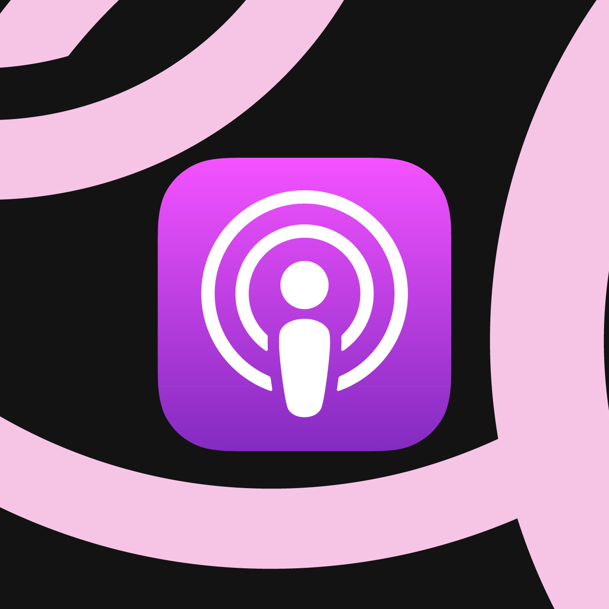Apple Podcasts logo illustration