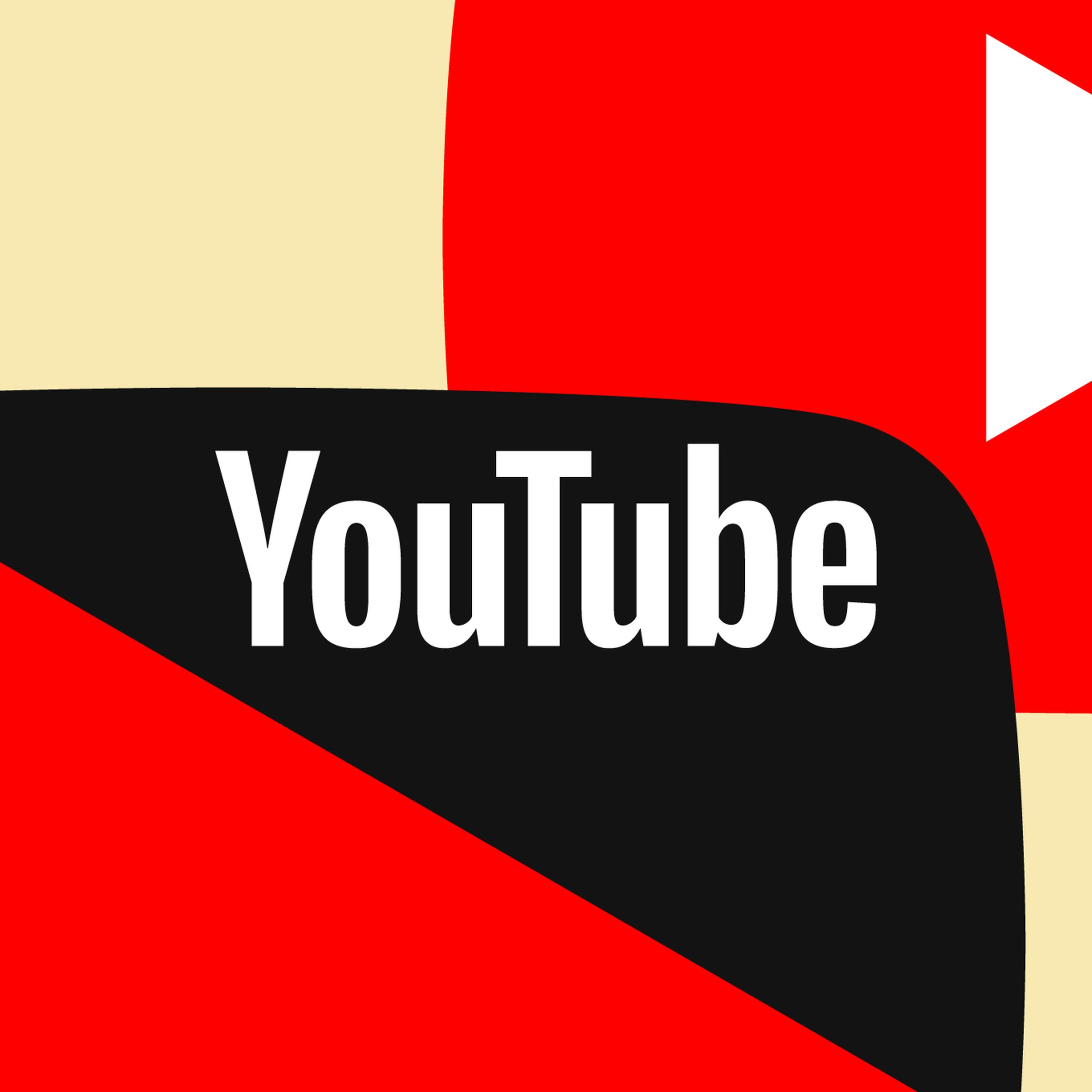 YouTube logo on an abstract background