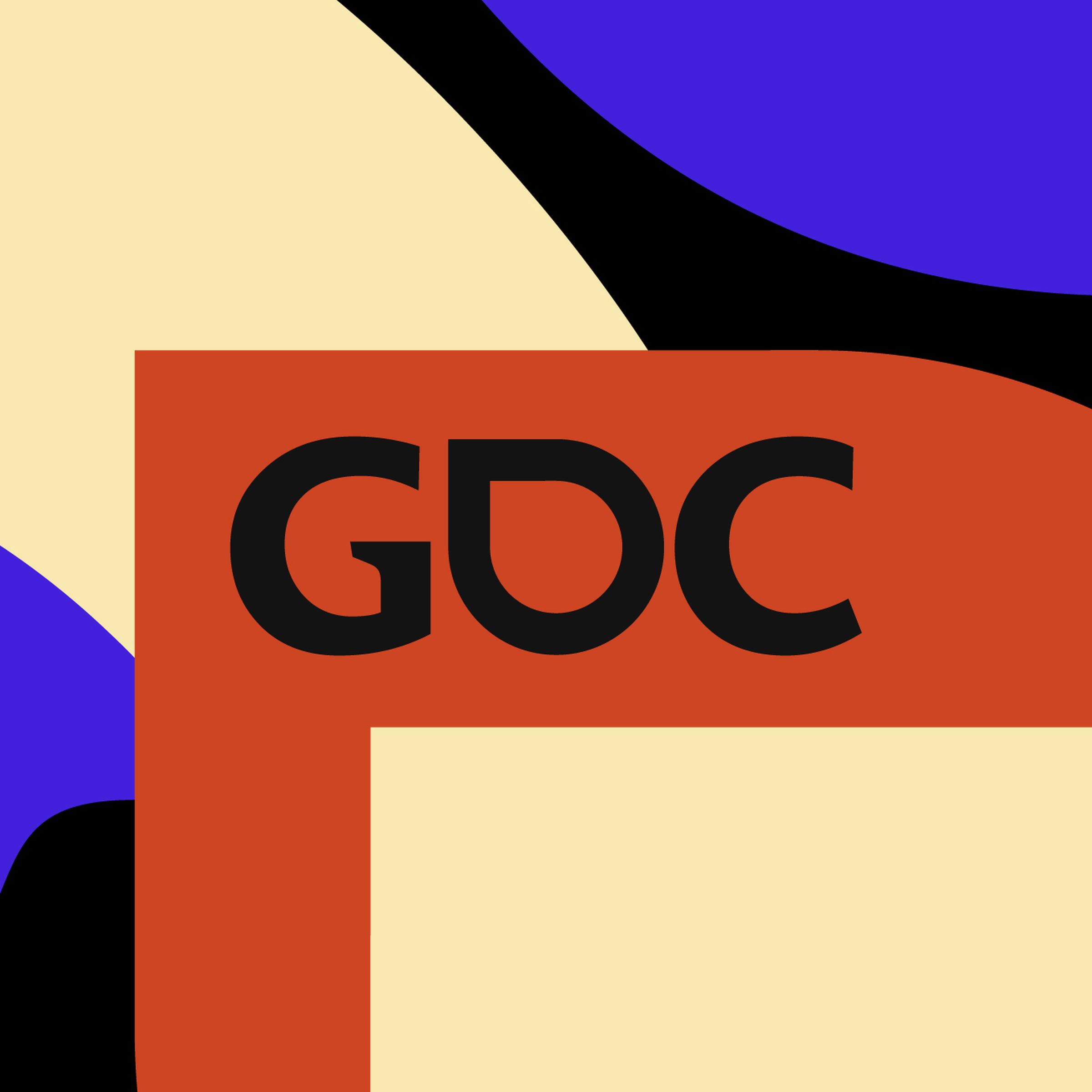 GDC logo over a multi-color illustration