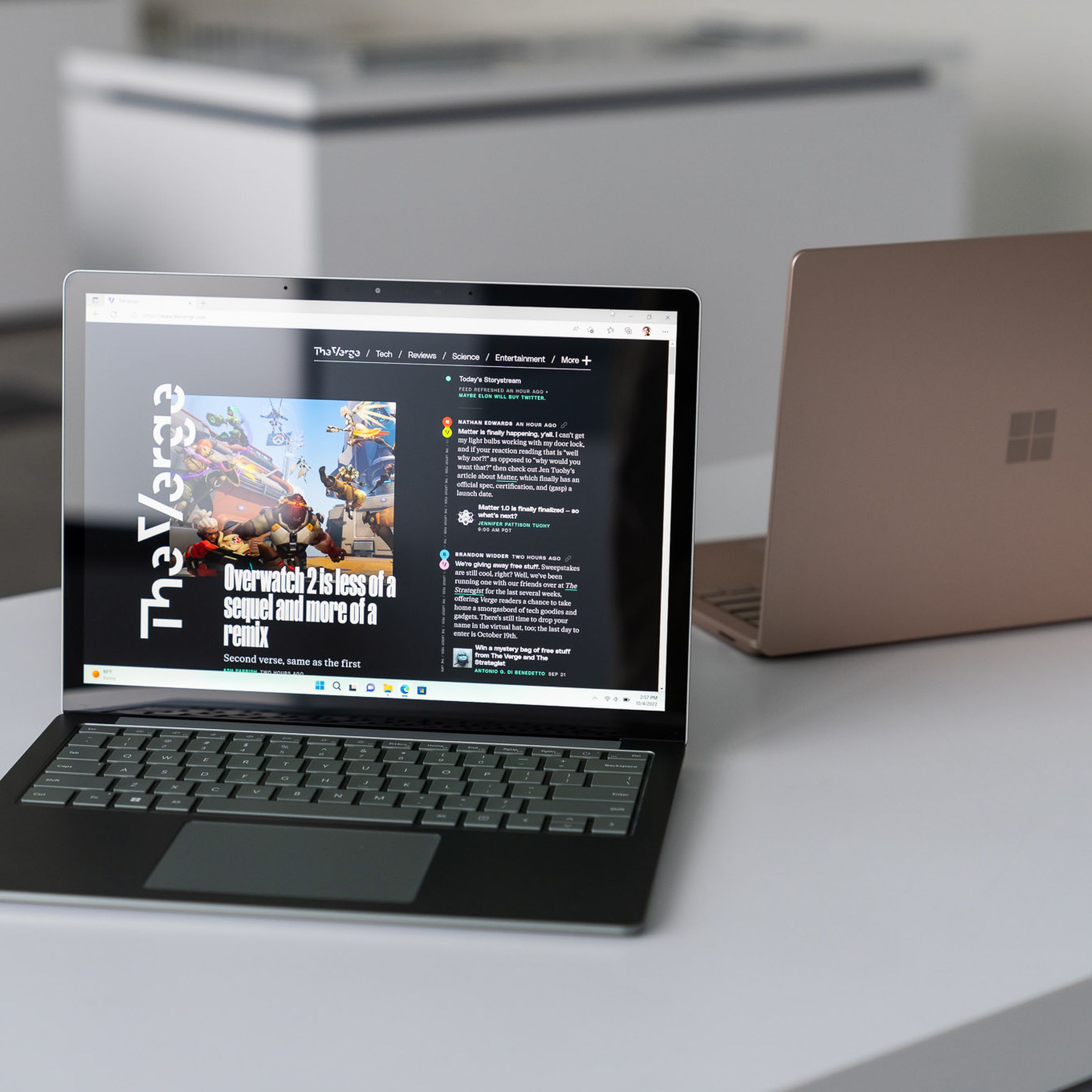 The Surface Laptop 5 ships with a new green color