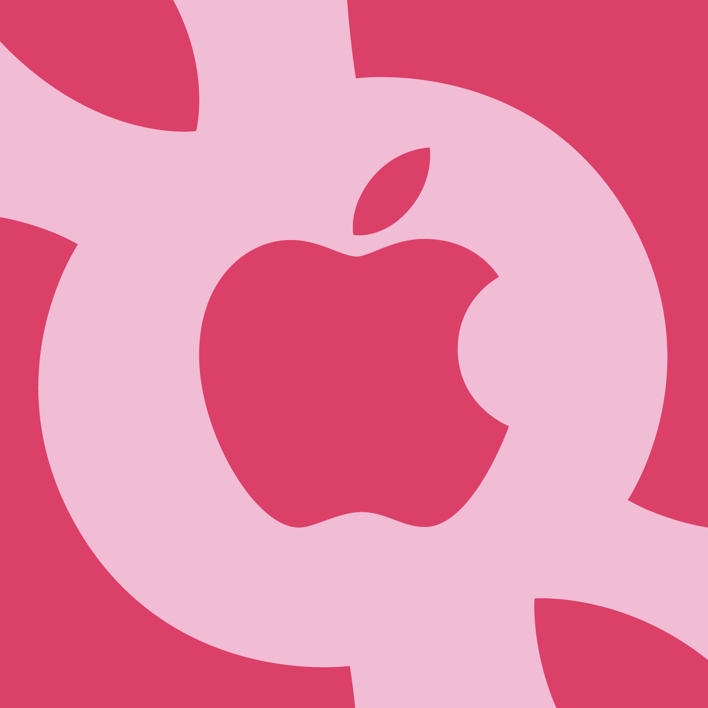 Pink Apple logos