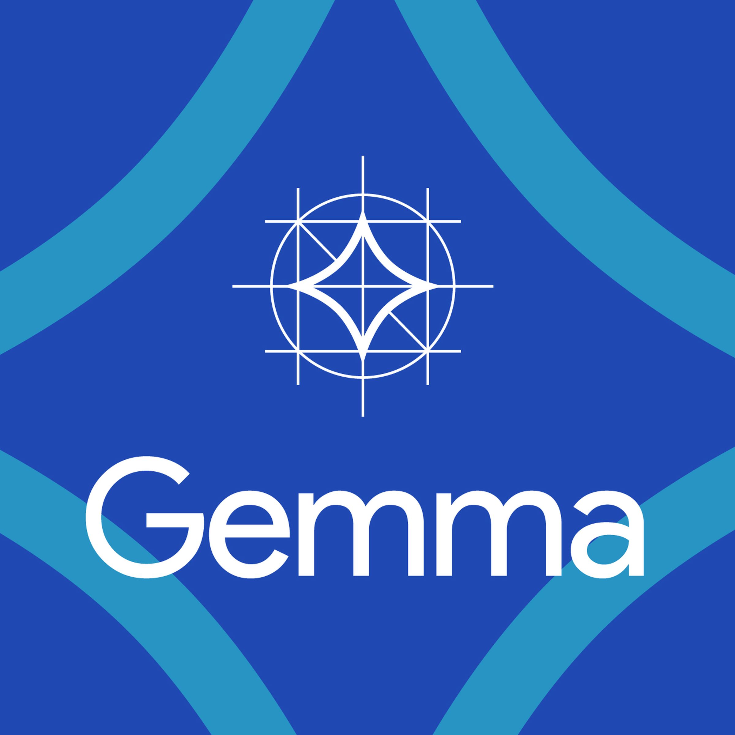 Vector collage of the Google Gemma logo.