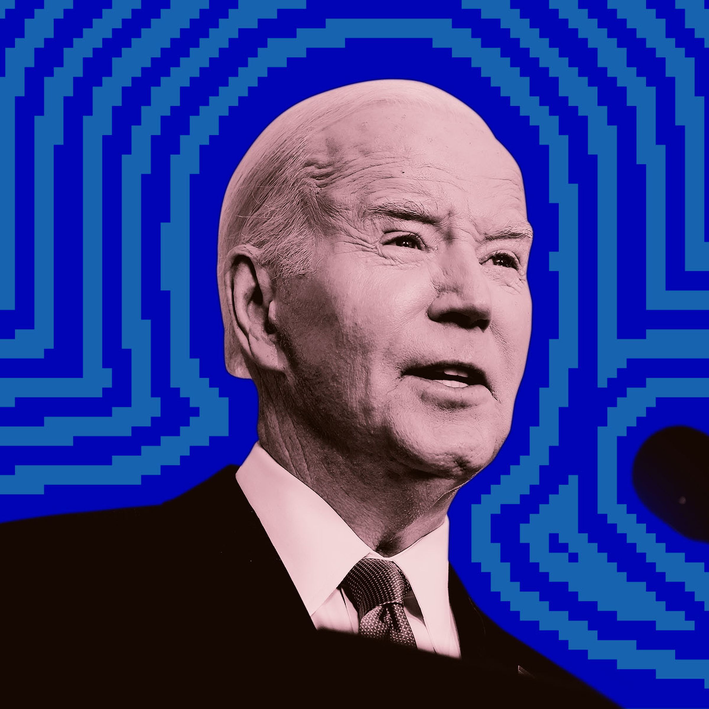 Photo illustration of President Joe Biden.