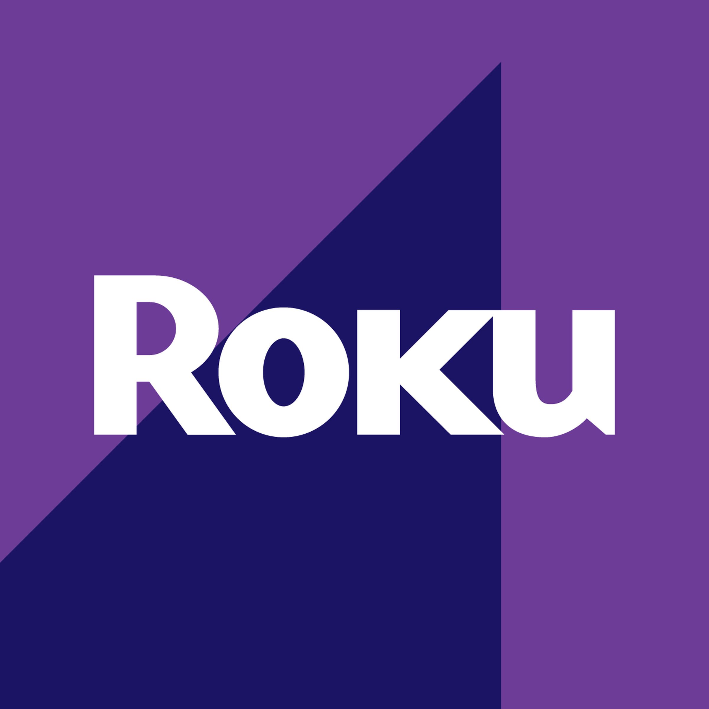 Vector collage of the Roku logo.