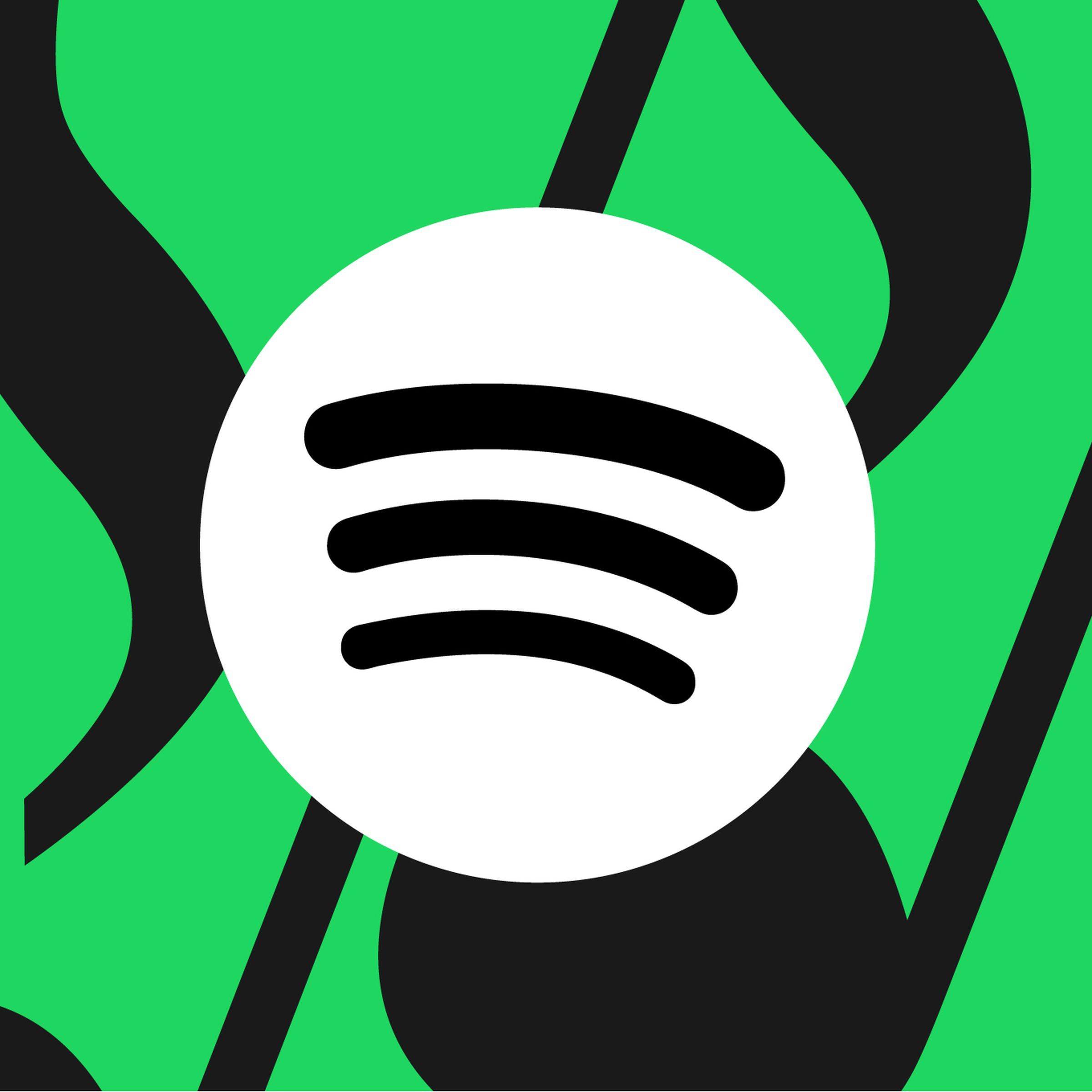 Vector illustration of the Spotify logo.