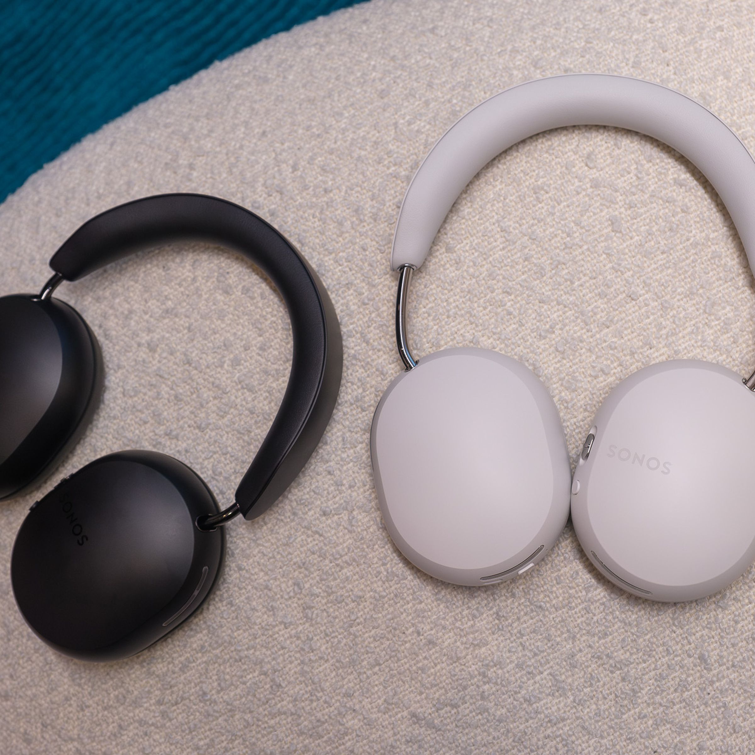 A hands-on photo of the Sonos Ace headphones at an event in New York City.