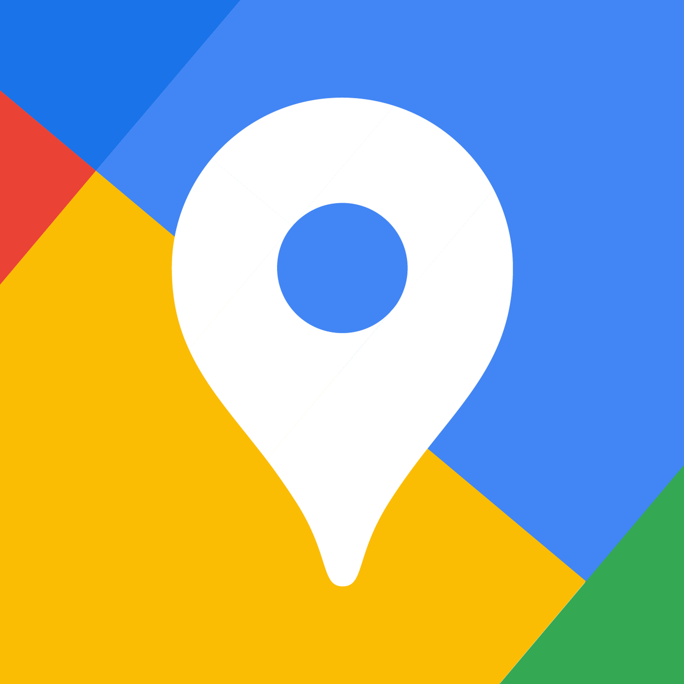 Vector illustration of the Google Maps logo.