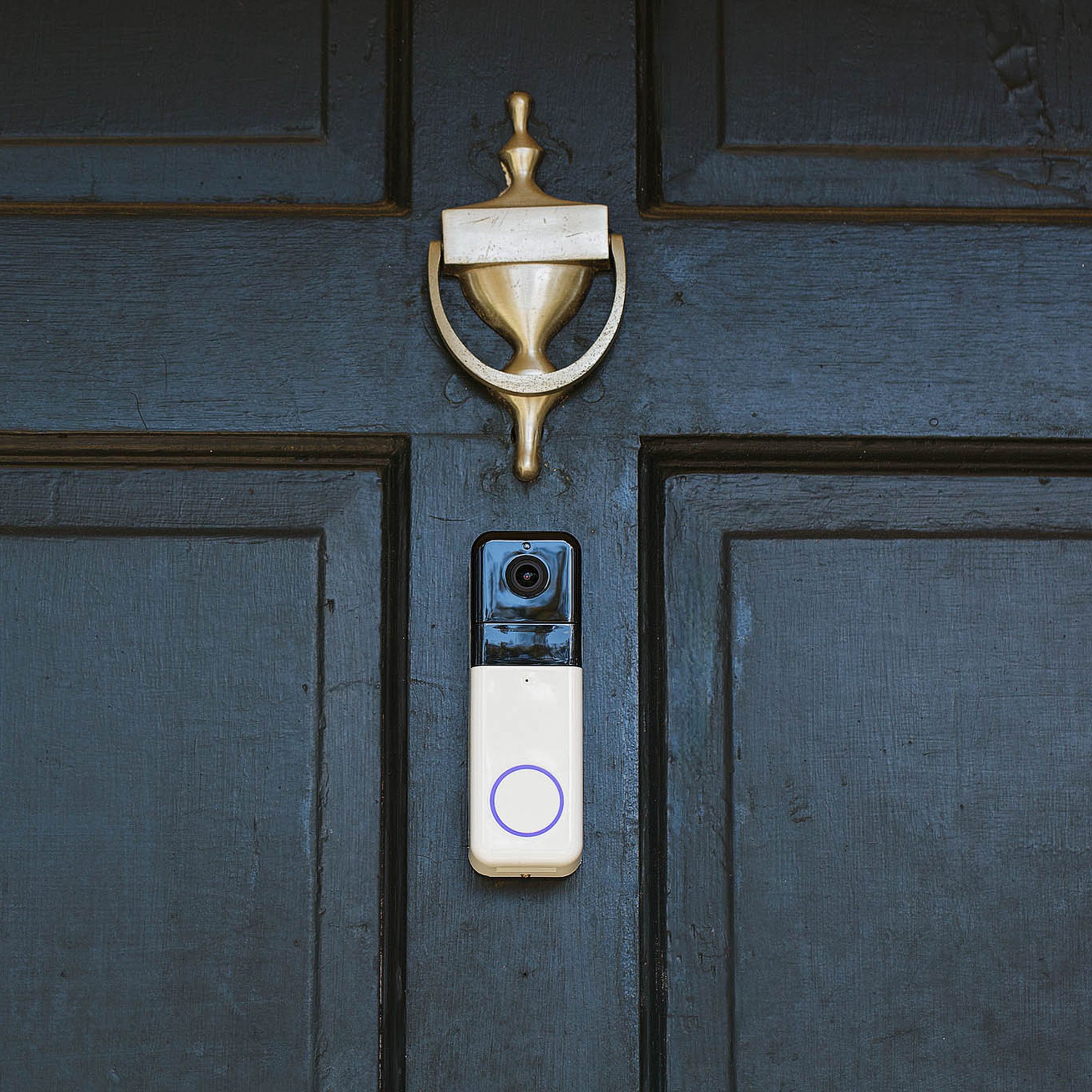 The Wyze Video Doorbell Pro is a doorbell camera that can be battery-powered or wired to existing doorbell wiring.