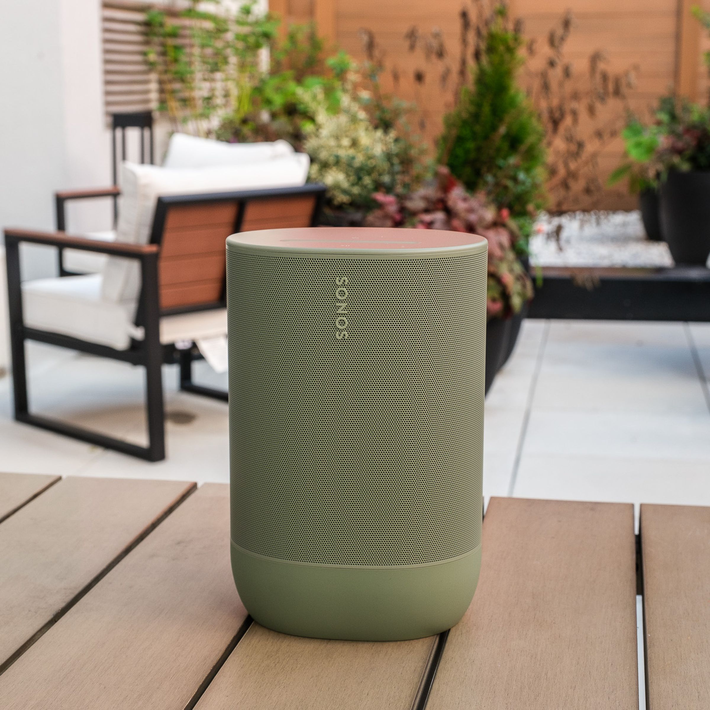 A photo of the Sonos Move 2 portable speaker.