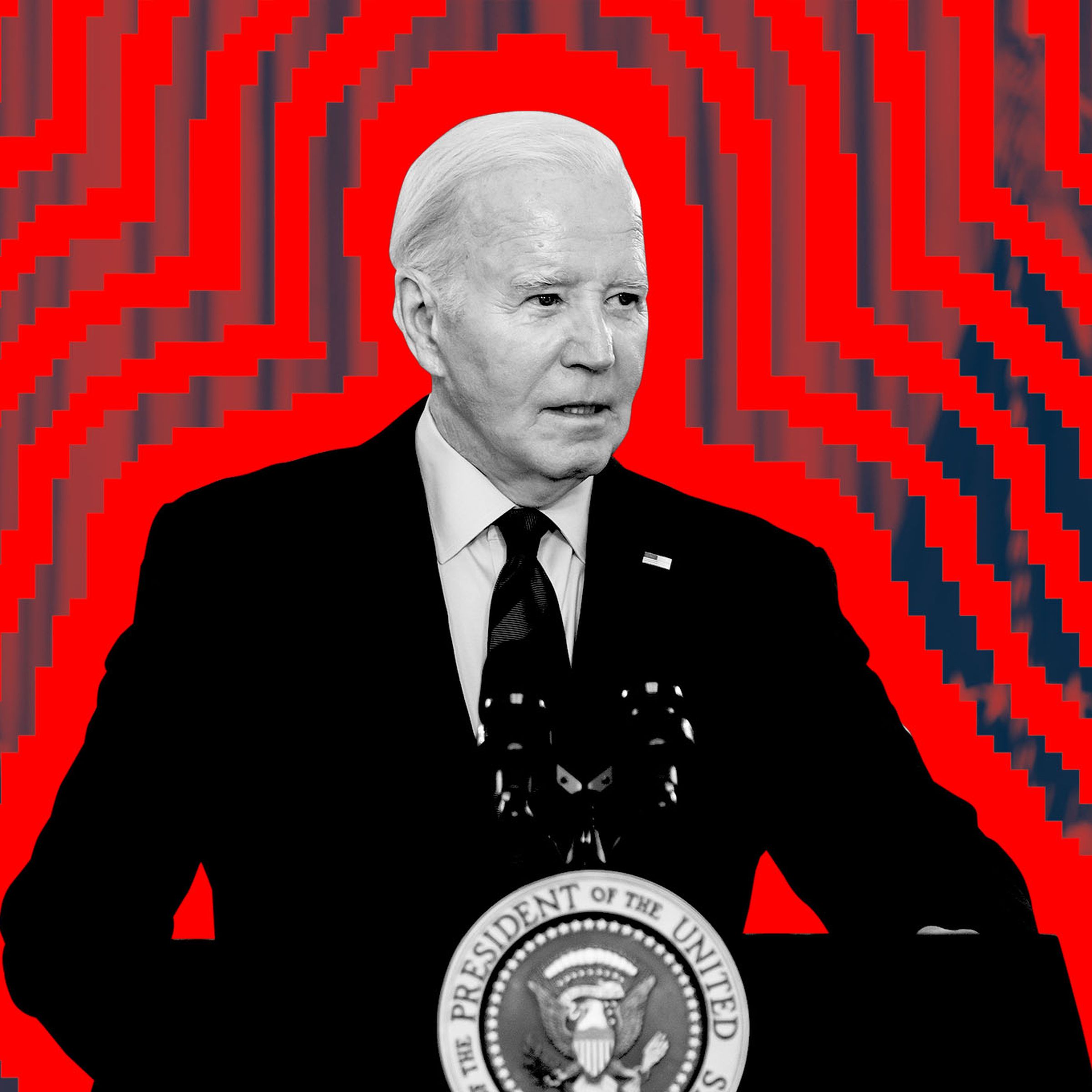 Photo illustration of President Joe Biden.