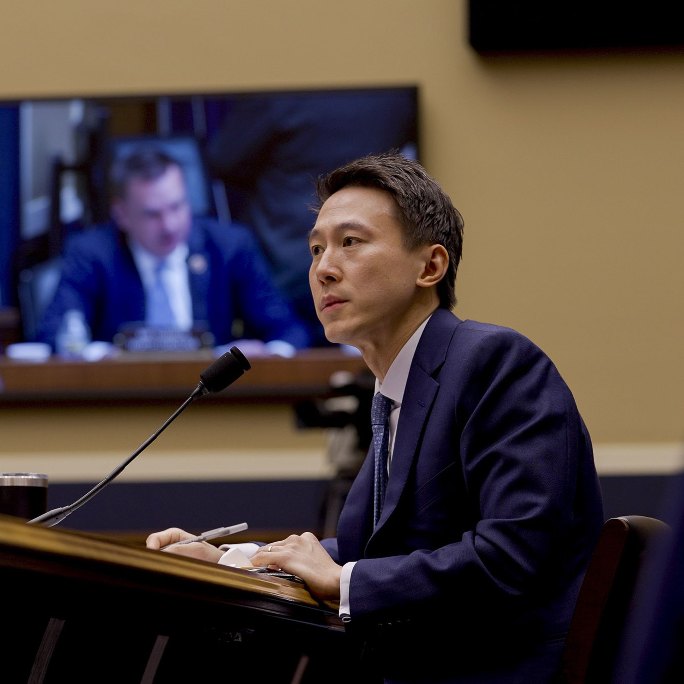 TikTok CEO Shou Zi Chew testifies in Congress.
