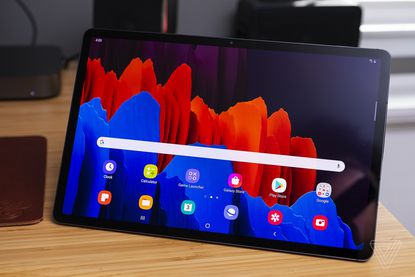 Samsung Galaxy Tab S7 Plus hands-on: killer screen, great sound, messy ...