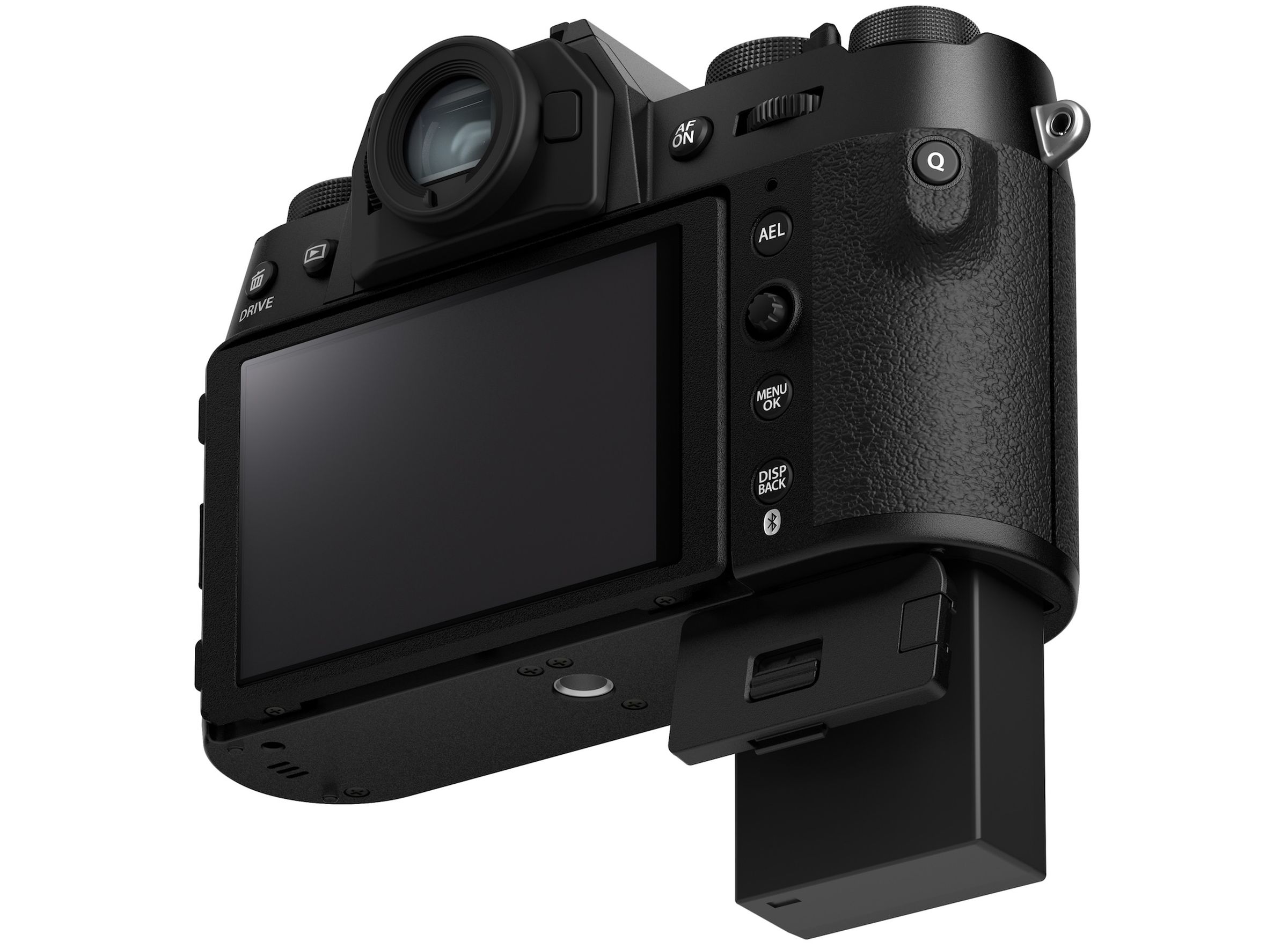 A marketing image of Fujifilm’s X-T50 camera.